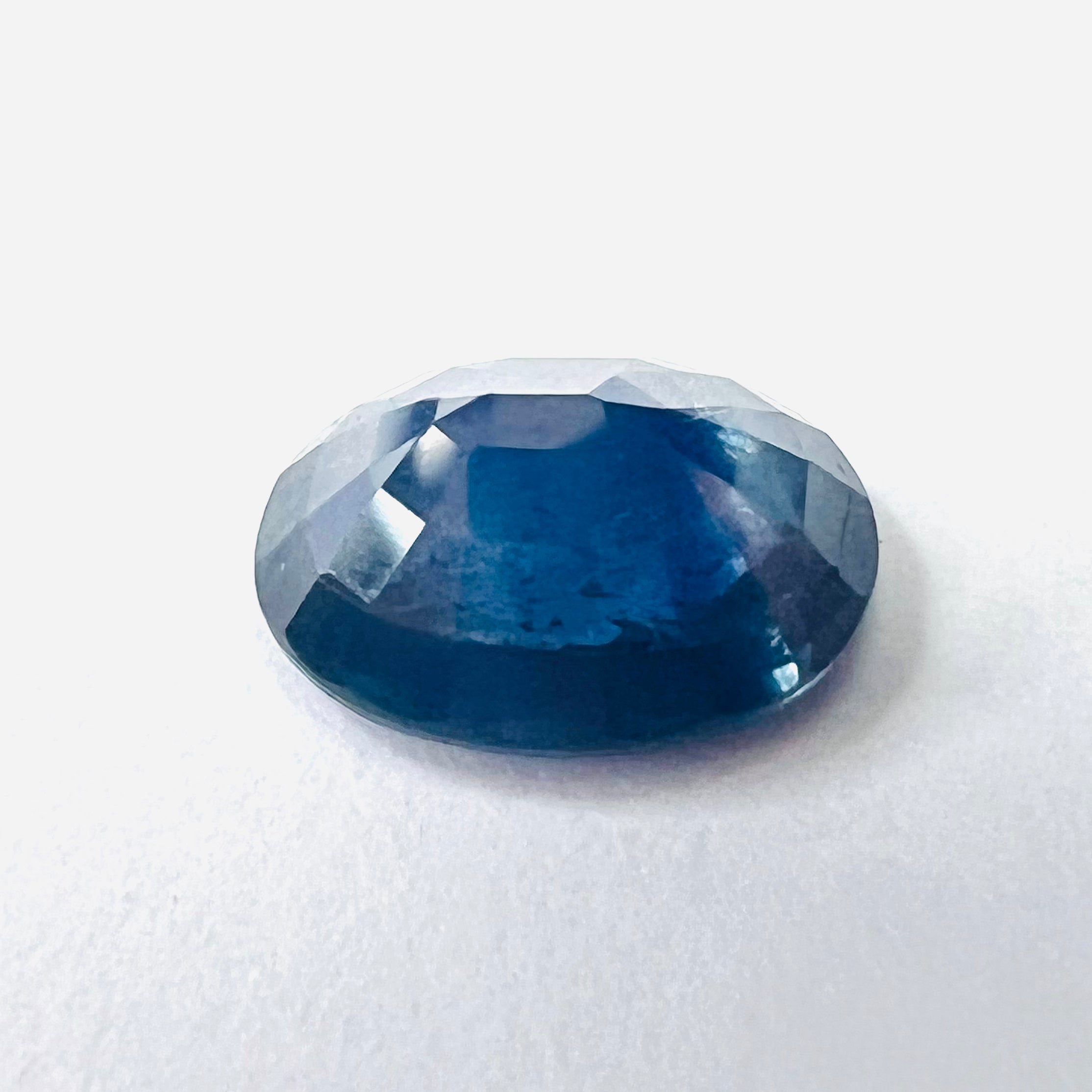 1.64CTW Loose Blue Sapphire 7.9x6x4.2mm Earth mined Gemstone