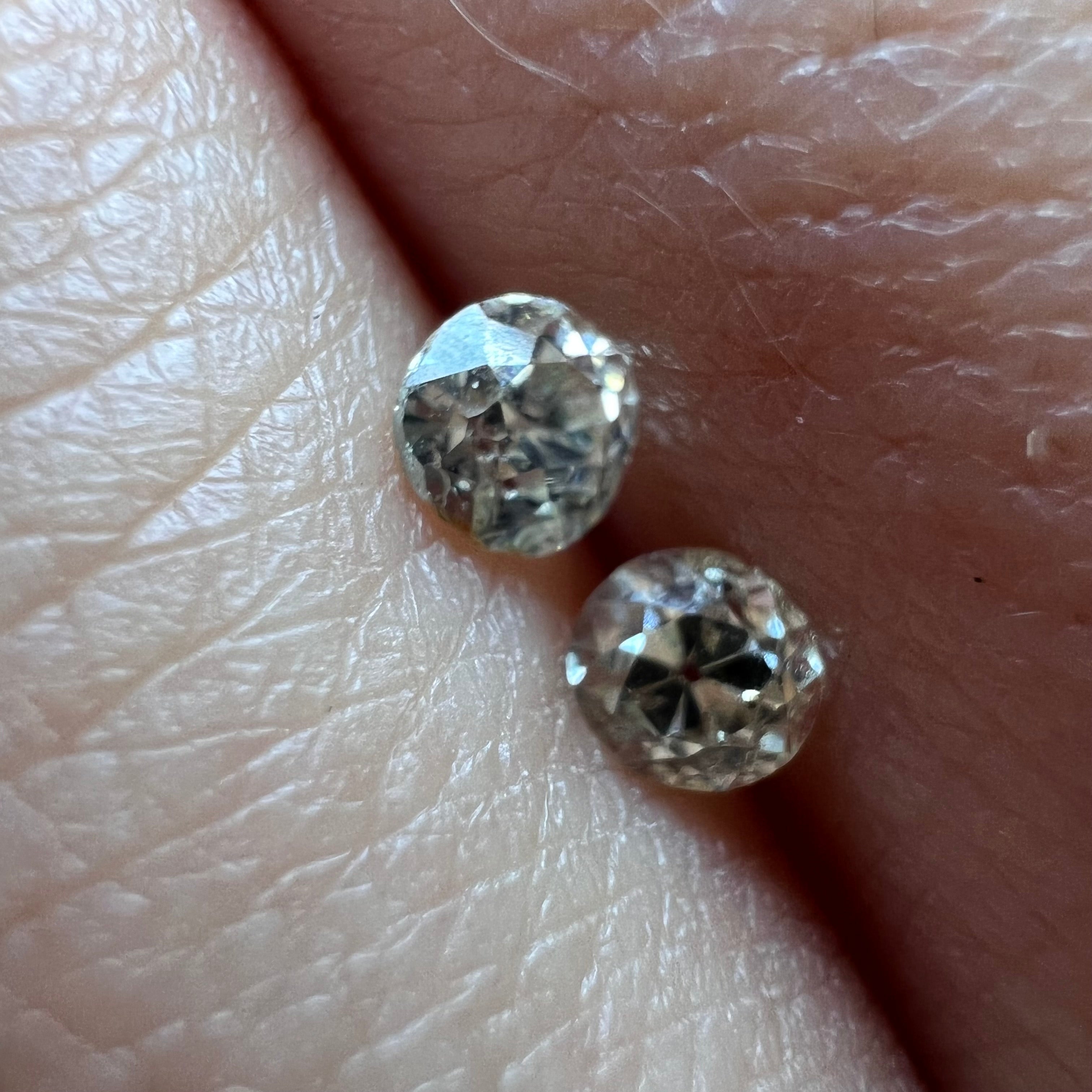 .42ctw Old Mine Cut Diamond K/L VS2,I1 3.8mm Natural Earth mined