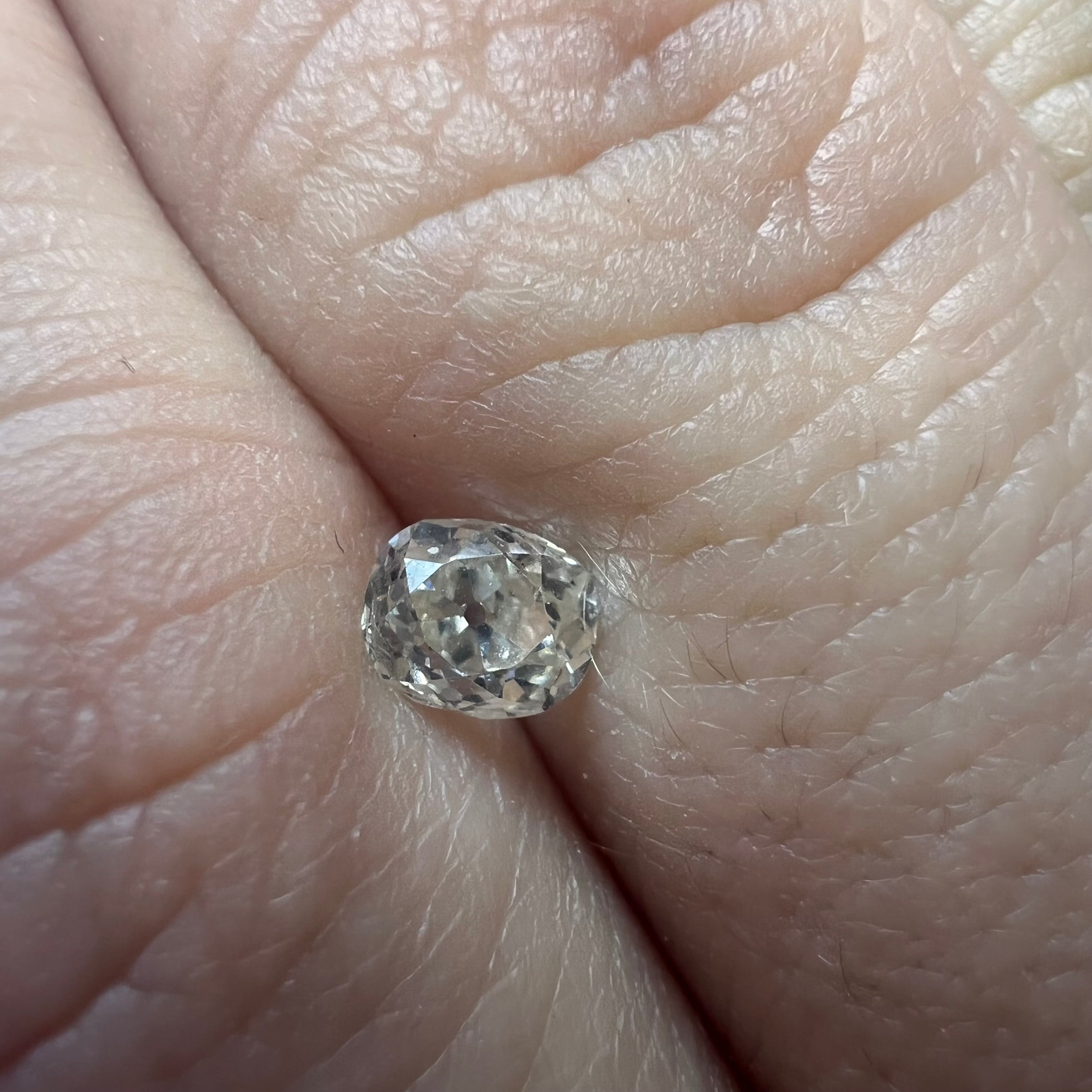 .45CT Oval Old Mine Cut Diamond M VS2 4.76x3.95x2.97mm Natural Earth mined