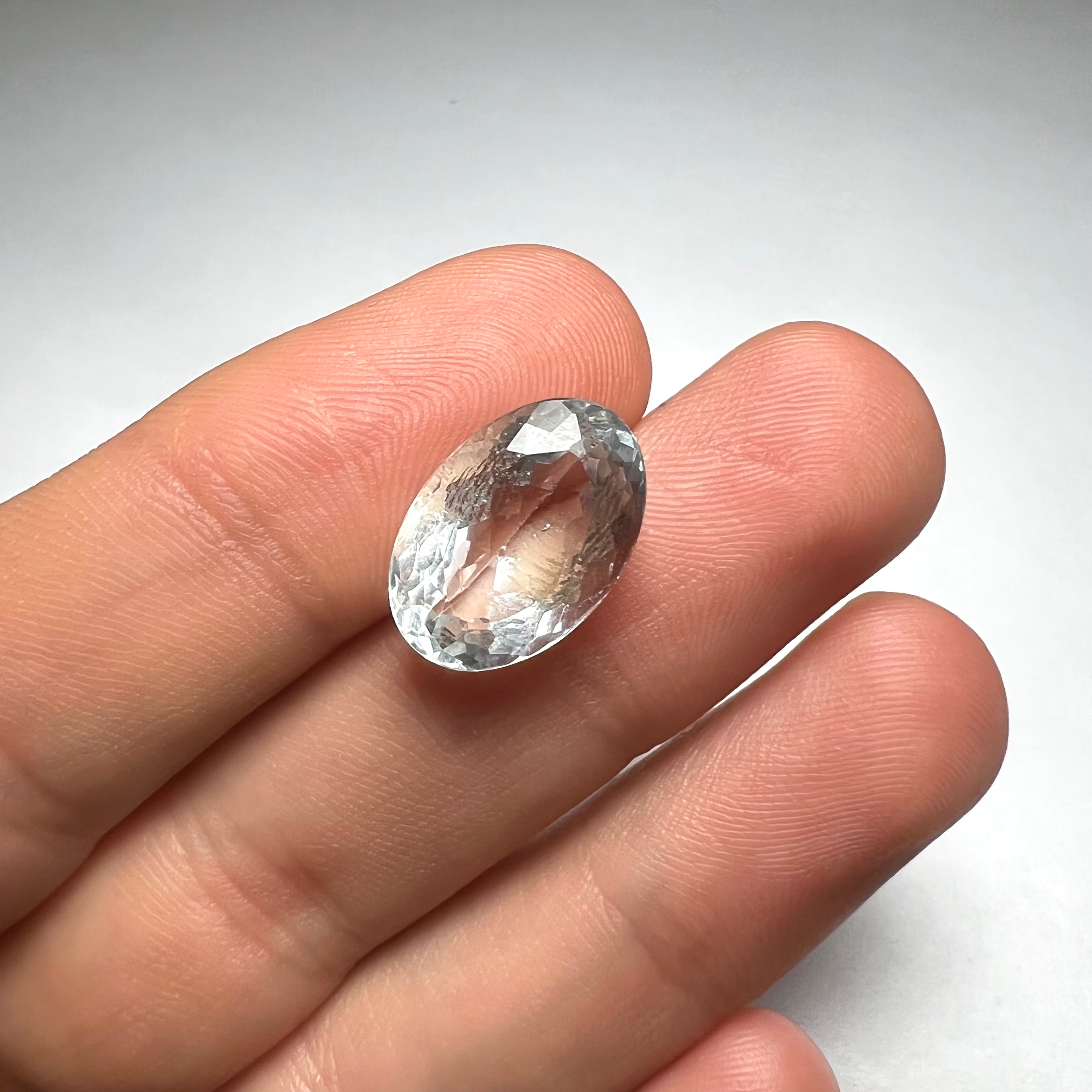 7.3CTW Loose Natural Aquamarine 15x10x6mm Earth mined Gemstone