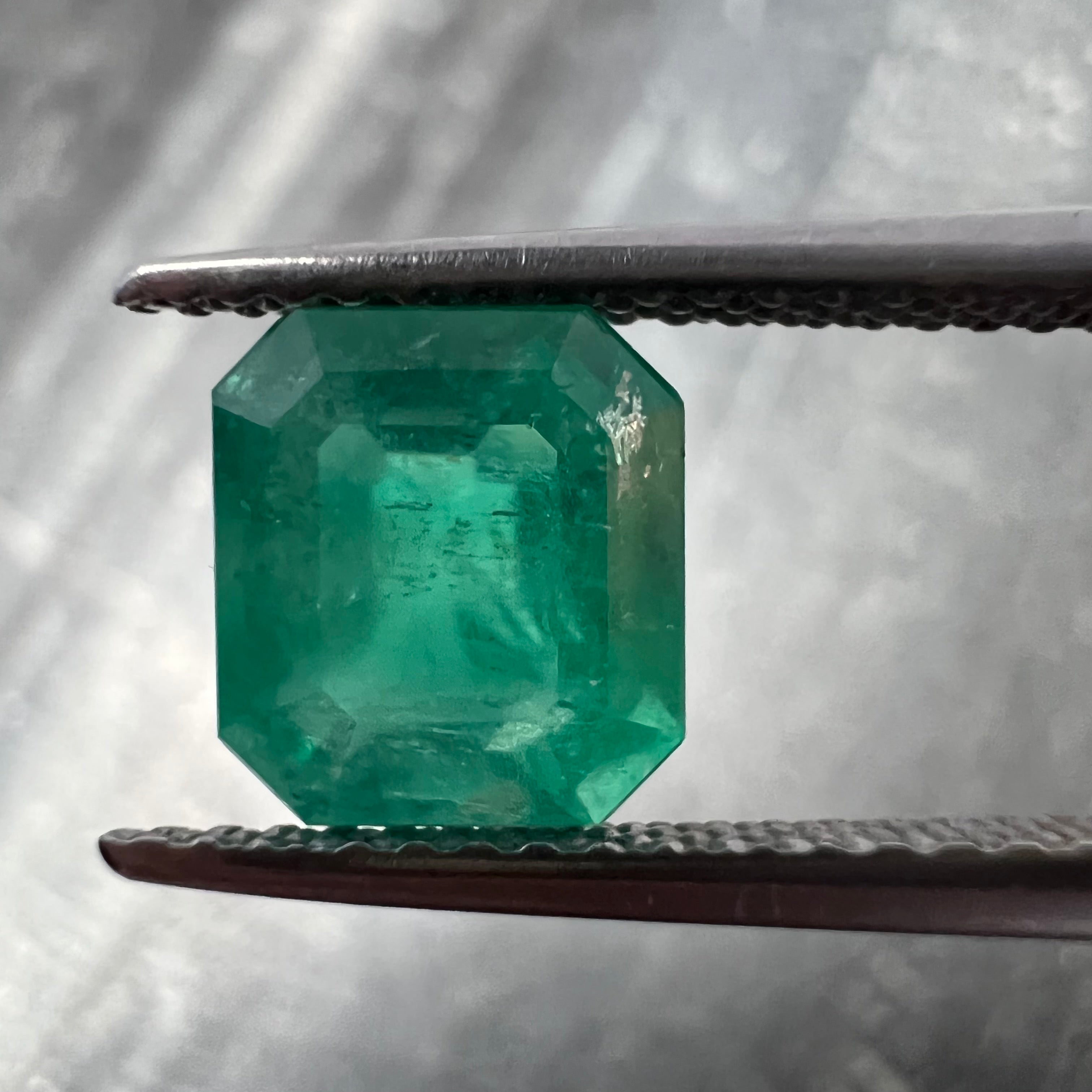 1.64CT Loose Natural Colombian Emerald Square Cut 7.54x6.86x4.60mm