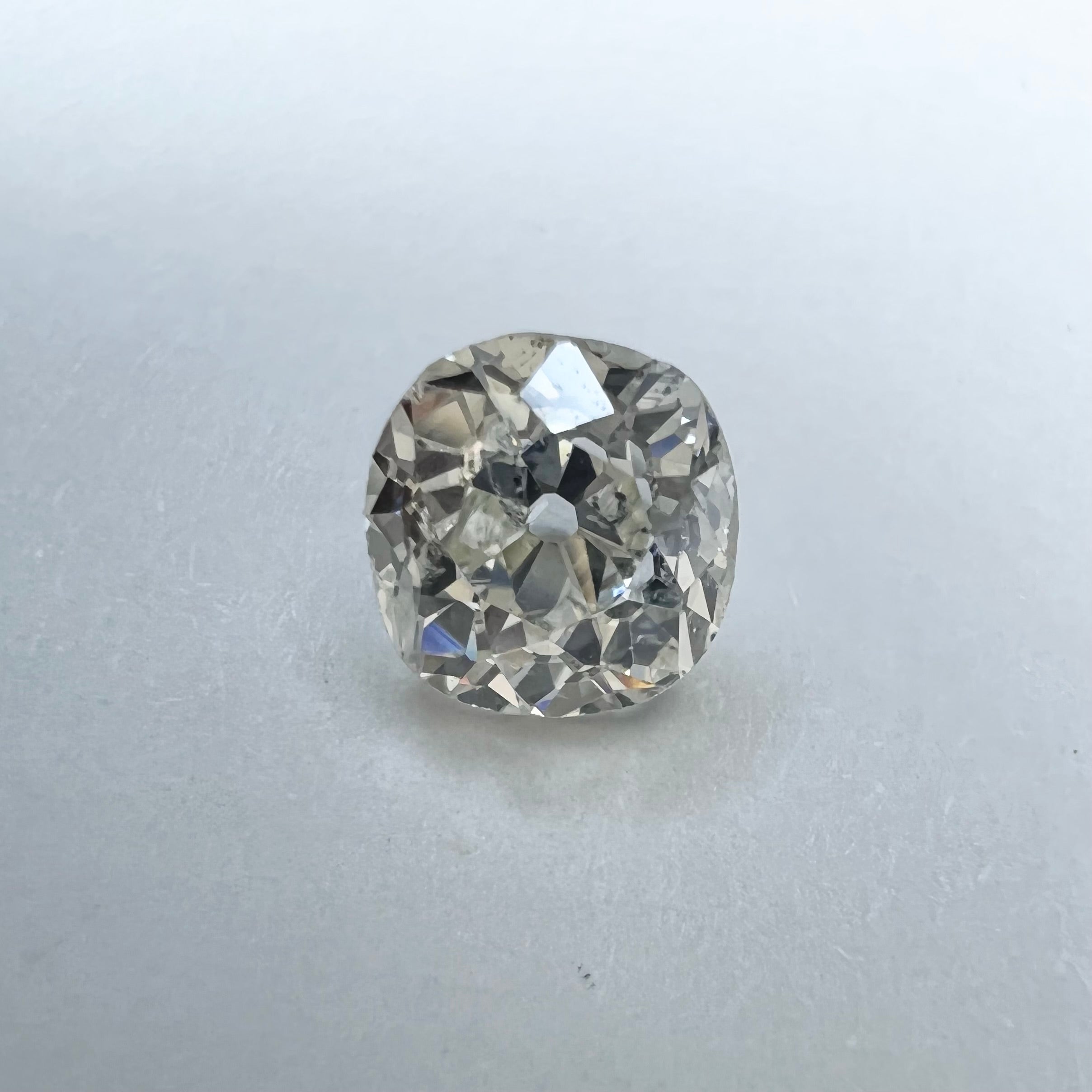 1.07CT Old Mine Brilliant Cut Diamond L SI2 6.07x5.96x4.04mm Natural Earth mined