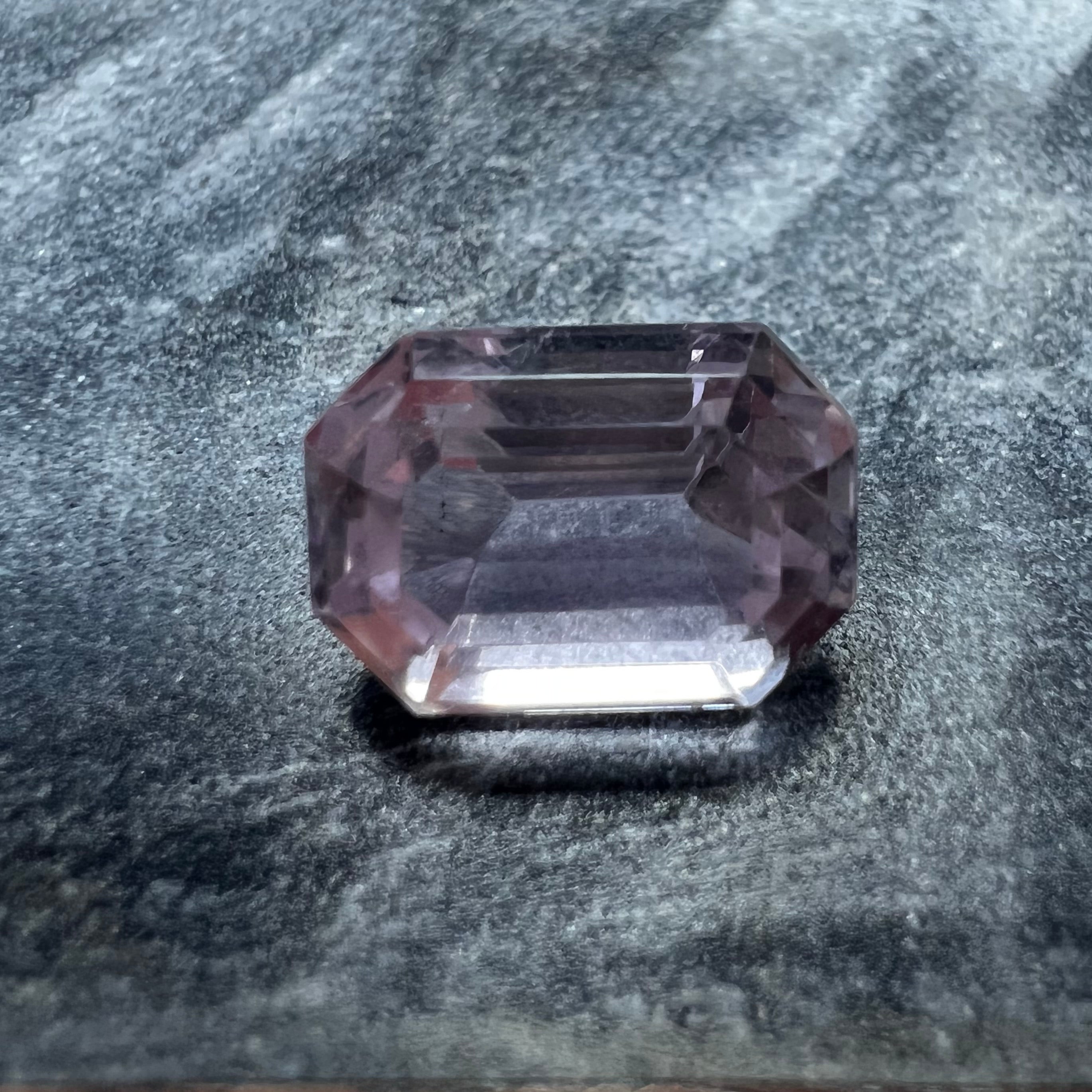 6.10CTW Natural Emerald Cut Kunzite 12.13x8.63mm Earth mined Gemstone