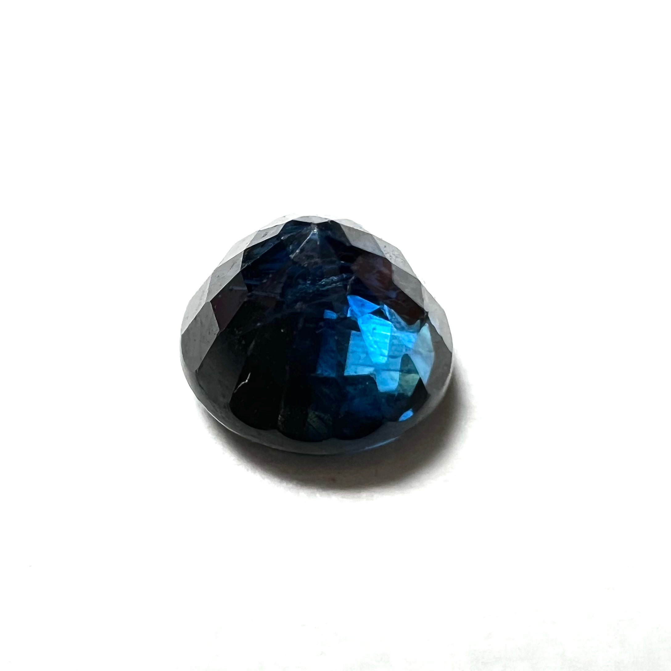 .78CT Loose Round Blue Sapphire 5.x4mm Earth mined Gemstone