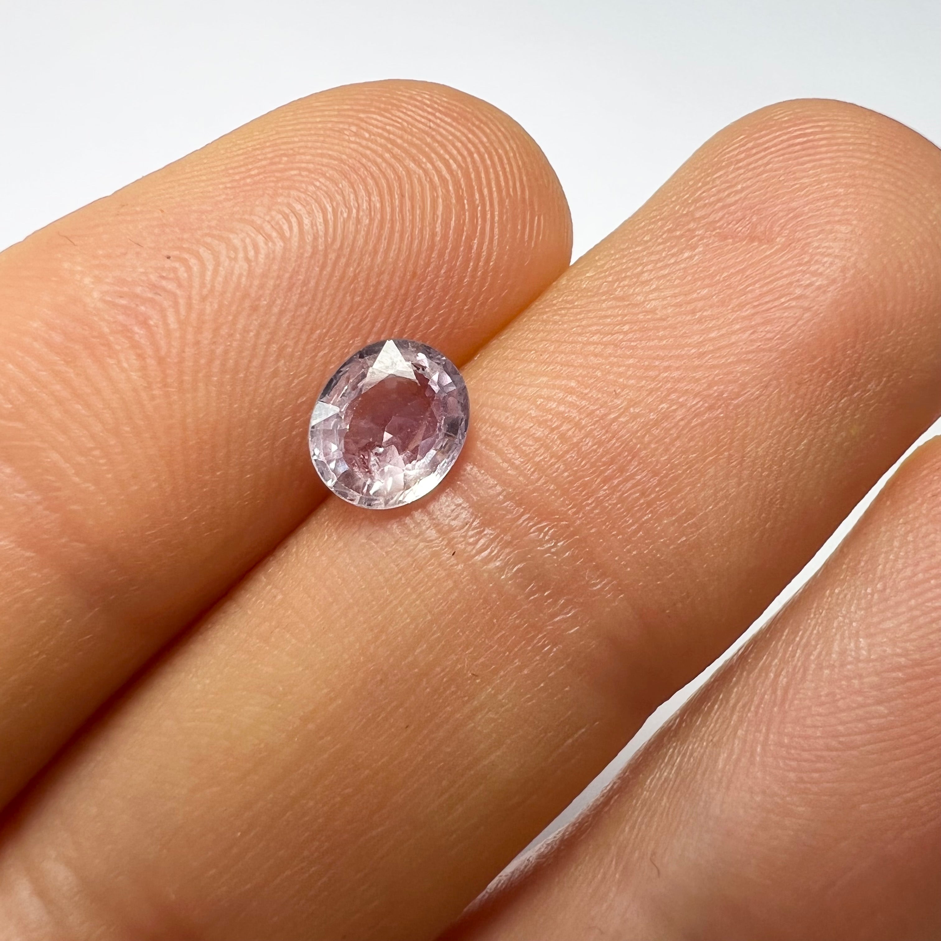 .99CTW Loose Cotton Candy Pink Sapphire 6.40x5.46x2.92mm Earth mined Gemstone
