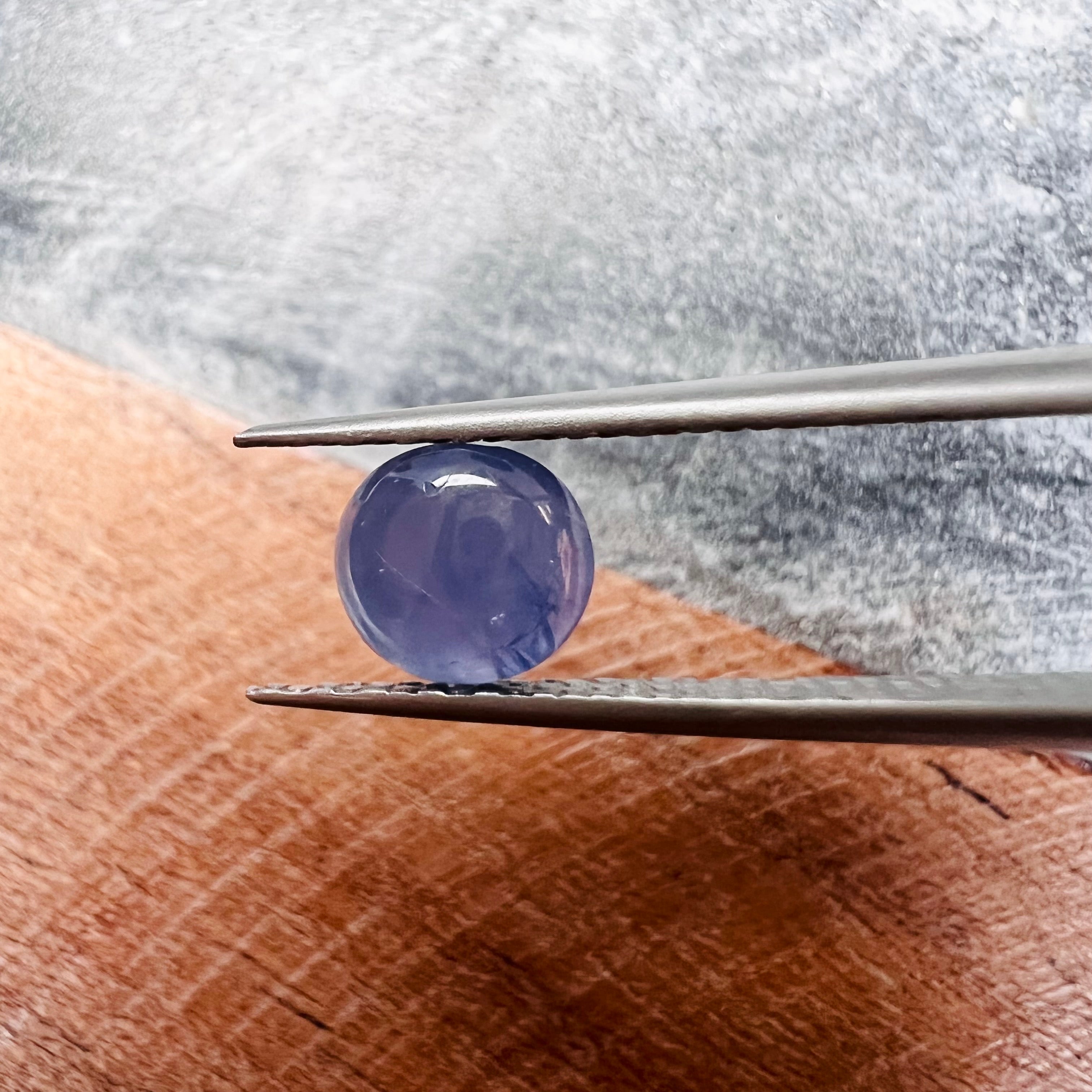1.17CTW Loose Natural Cabochon Sapphire 5.96x2.82mm Earth mined Gemstone
