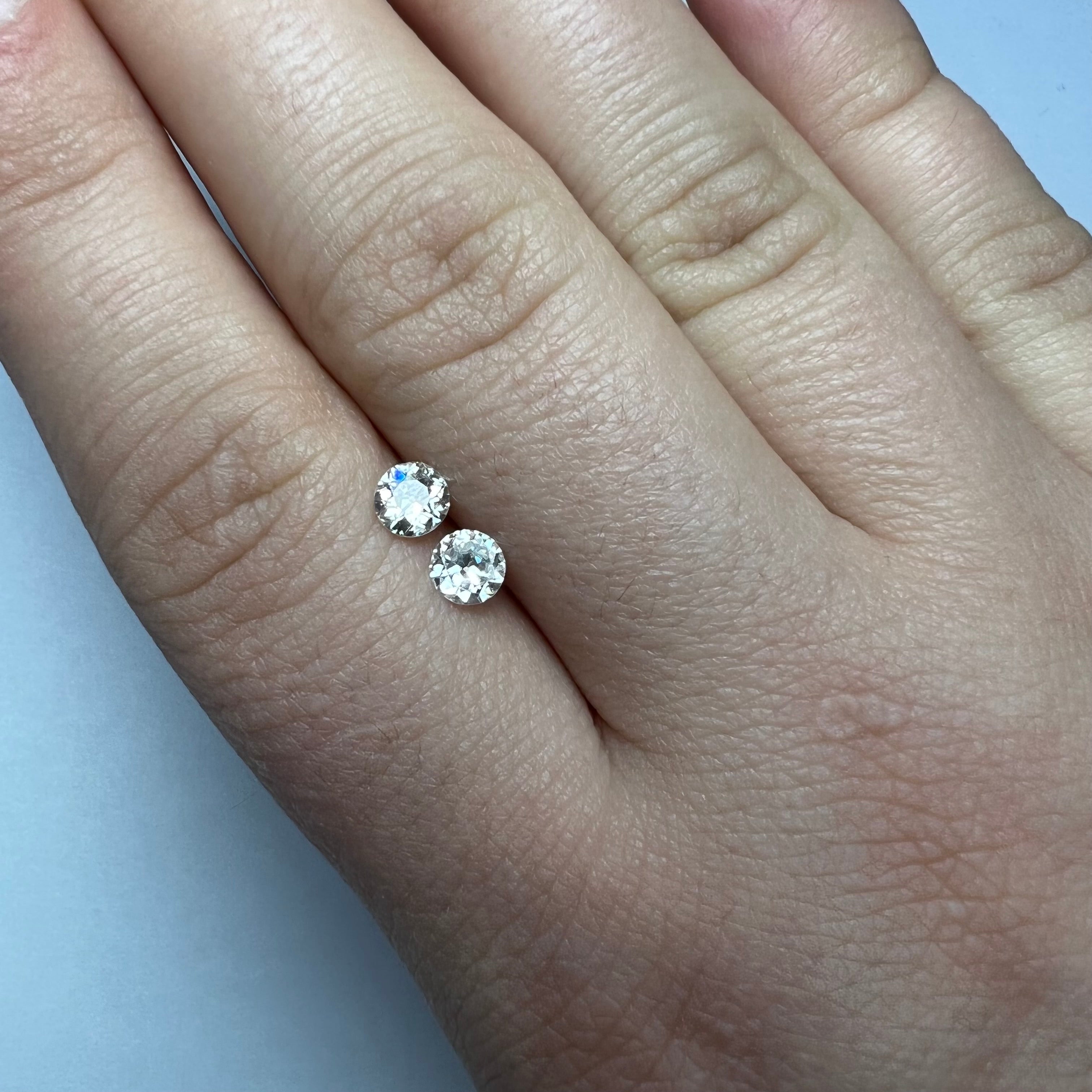 .66CTW Old Mine Cut Diamond H/I SI2 5mm Natural Earth mined
