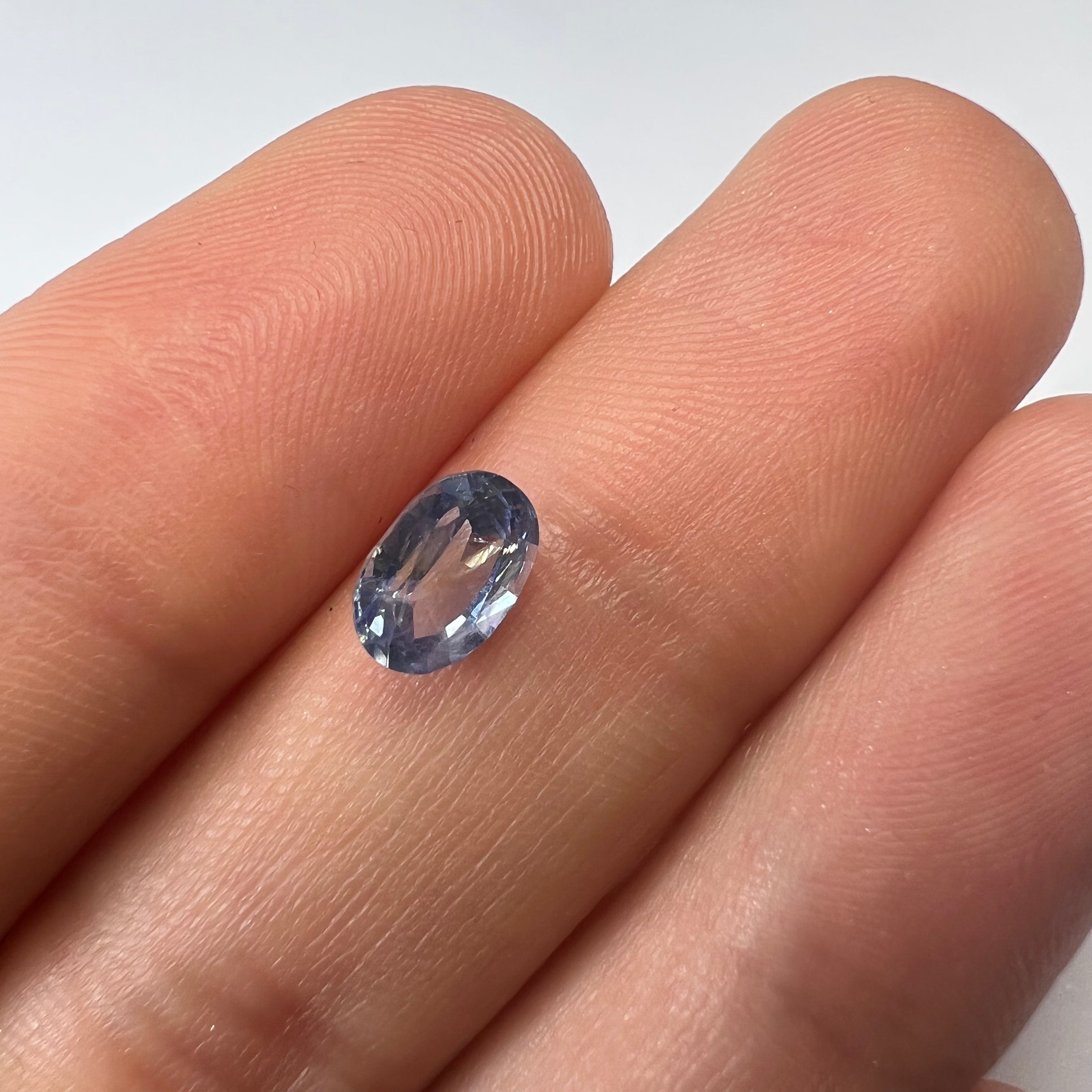1.35CTW Loose Oval Sapphire 7.38x5.2x4mm Earth mined Gemstone