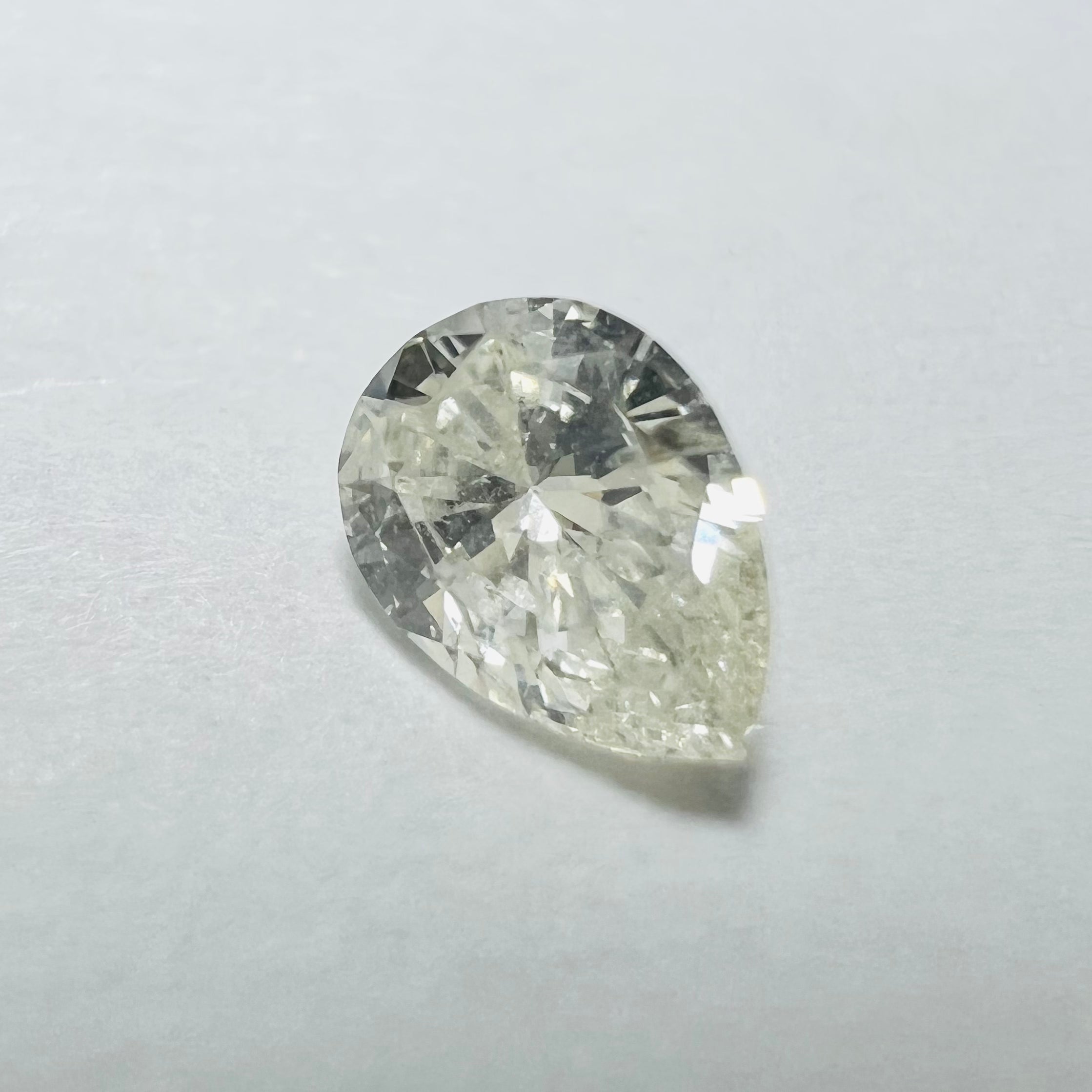 .19CT Pear Brilliant Diamond J VS2 4.63x3.37x1.85mm Natural Earth mined