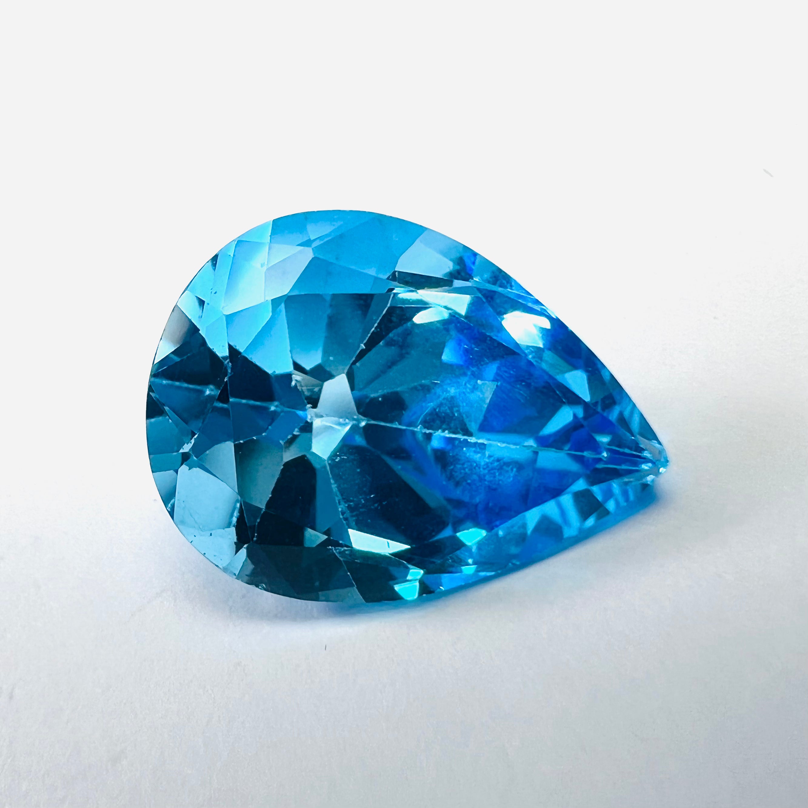 9.8CTW Loose Natural Pear Cut Topaz 16x12x8.2mm Earth mined Gemstone
