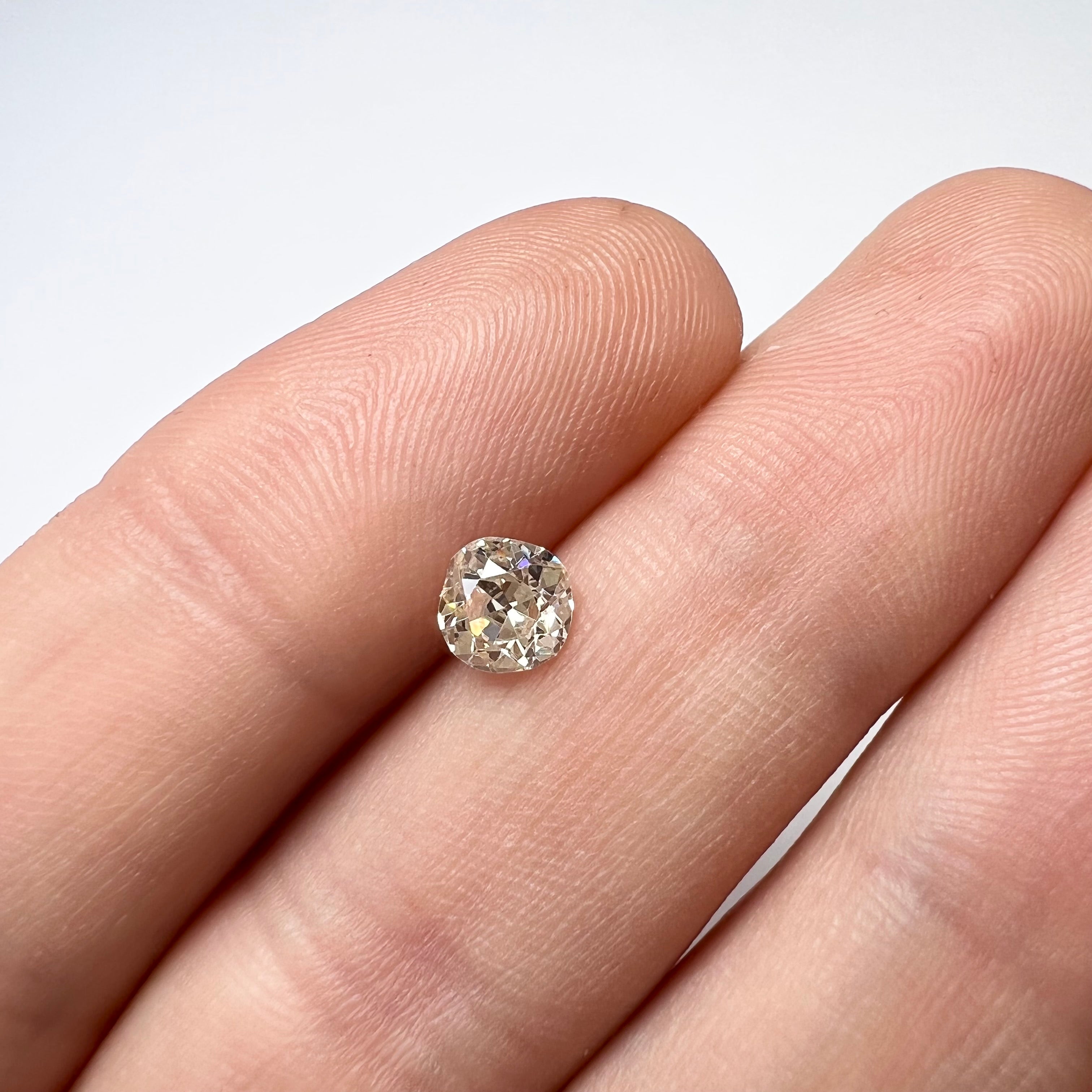 .68CT Old Mine Brilliant Diamond N VS2 5.32x5.25x3.34mm Natural Earth mined