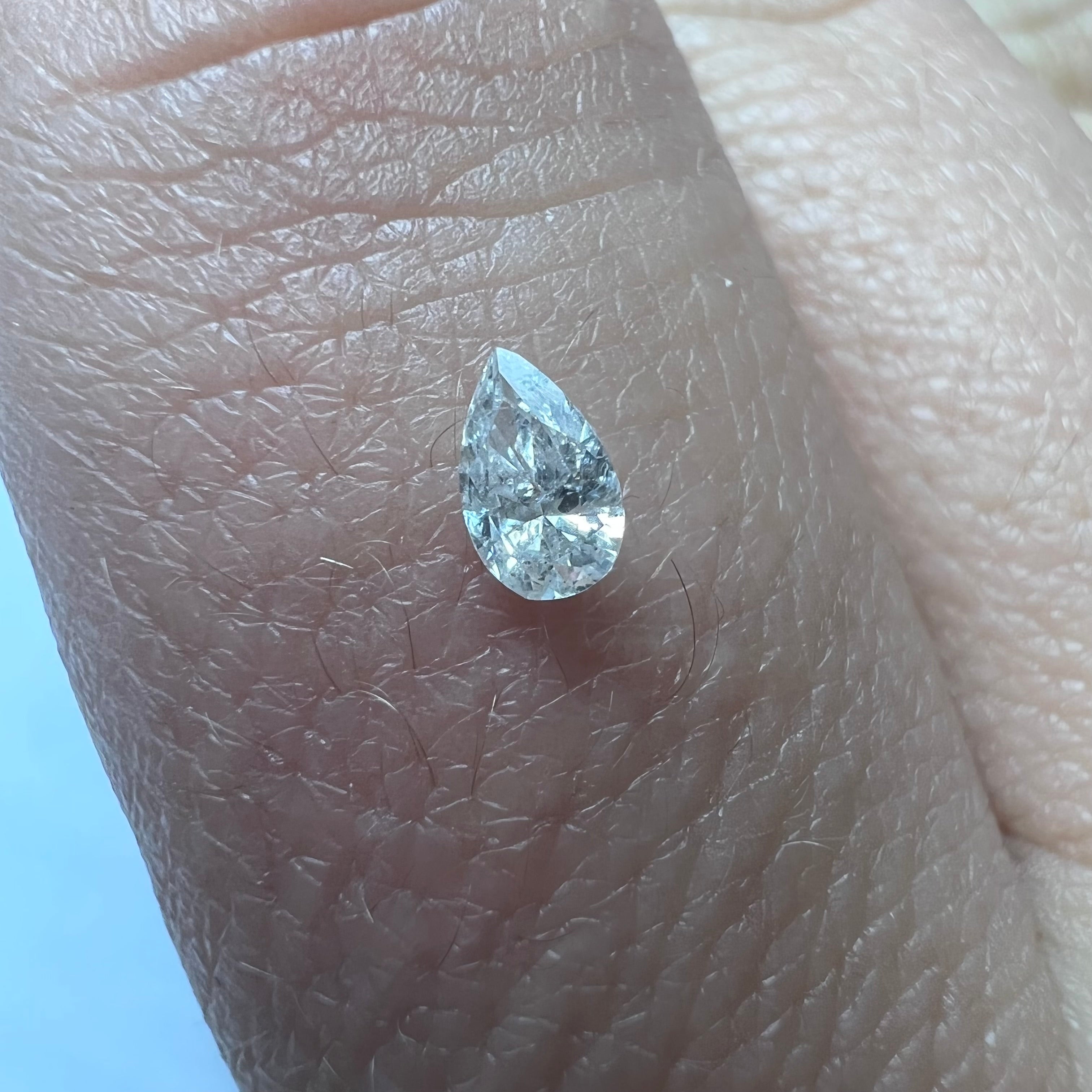 .15CT Pear Diamond G I1 4.81x2.99x1.66mm Natural Earth mined
