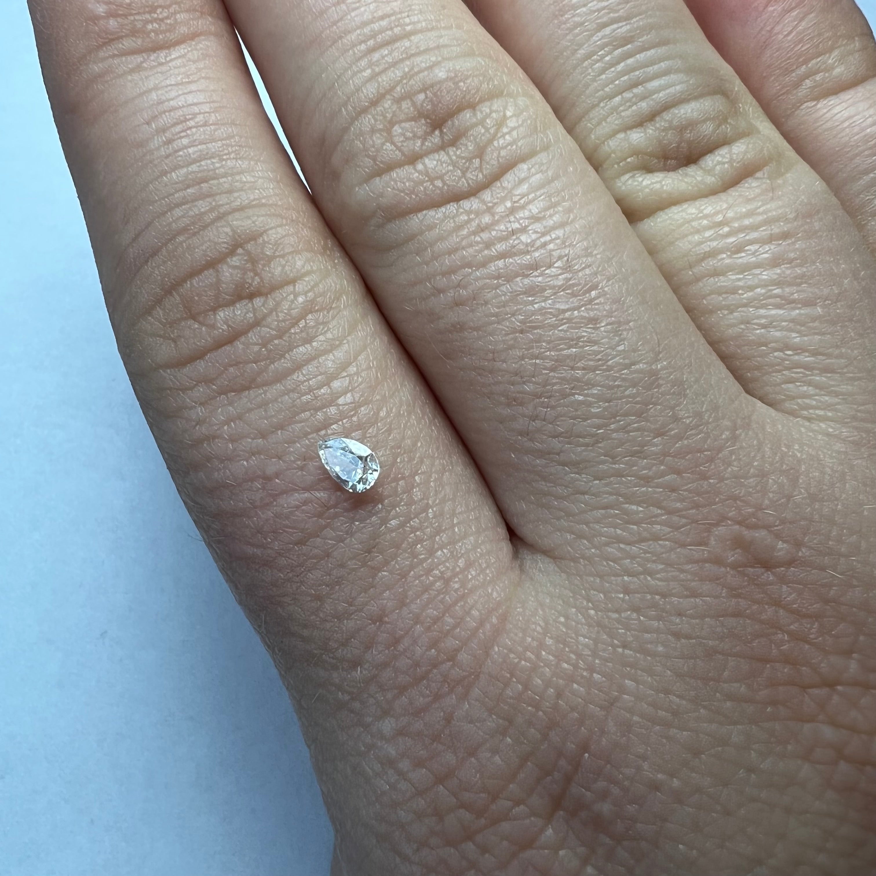 .20CT Pear Diamond G SI2 4.56x3.22x2.11mm Natural Earth mined