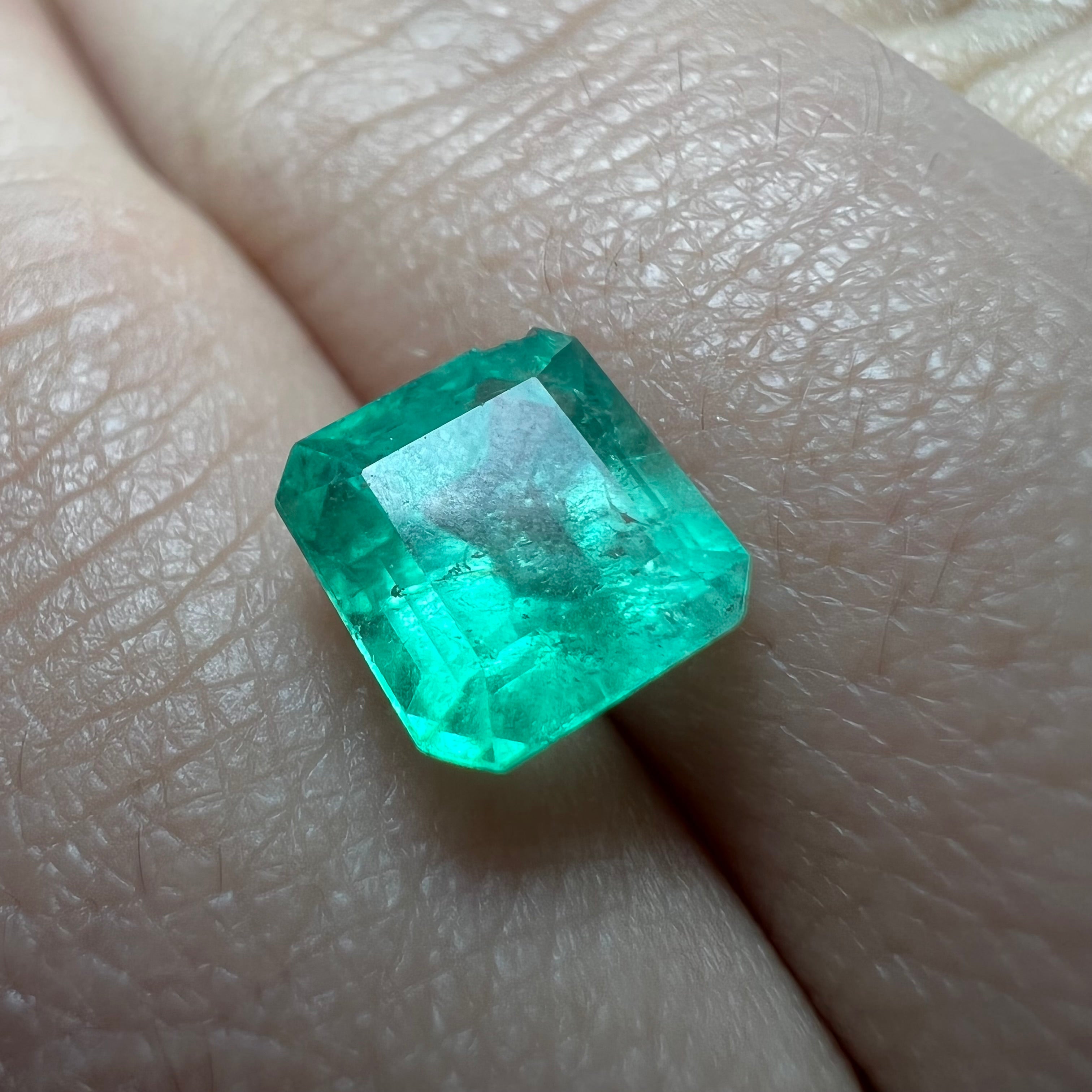 2.37CT Natural Colombian Emerald Loose Square Shape 8x8mm