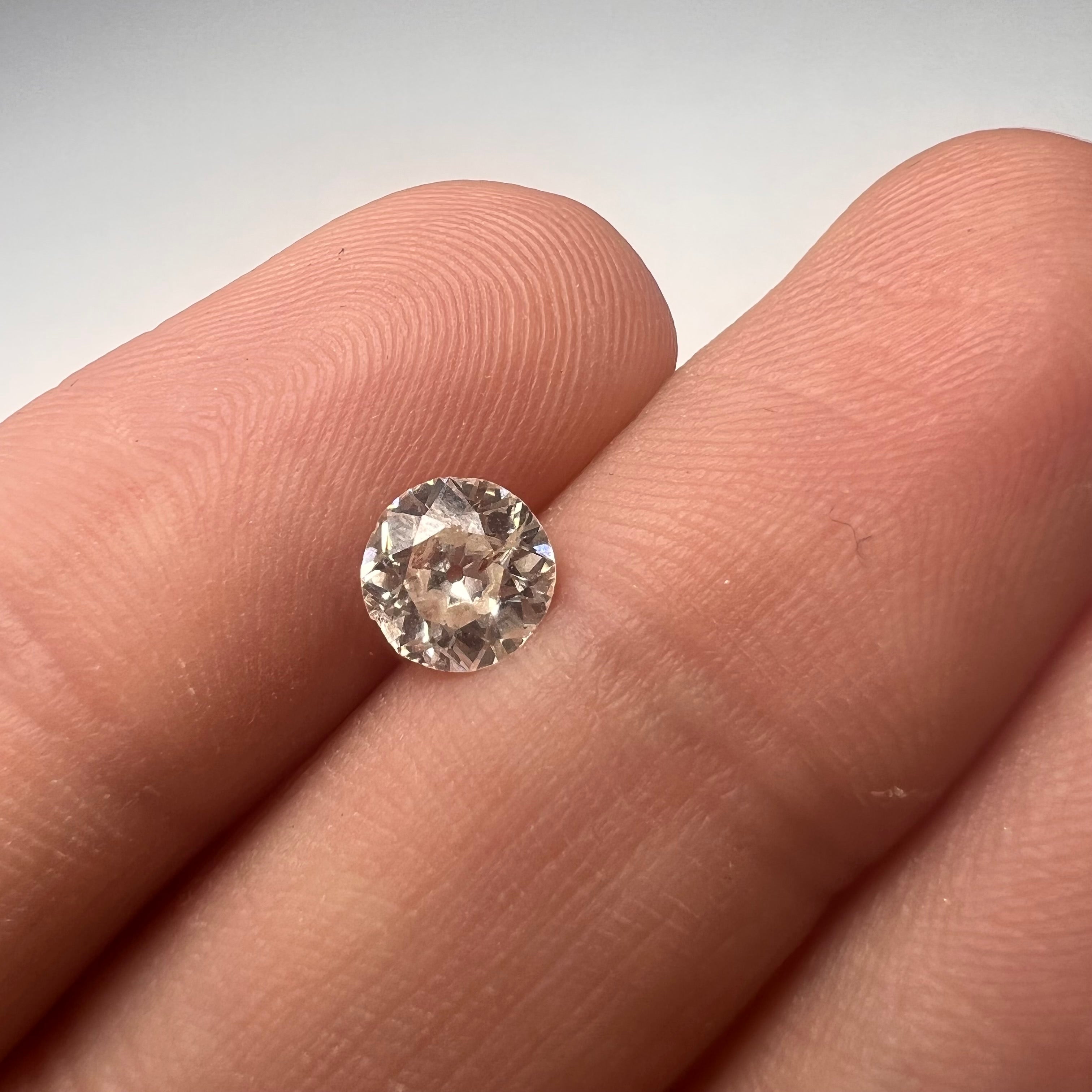 .78CT Old Mine Brilliant Cut Diamond H I1 6.07x3.19mm Natural Earth mined