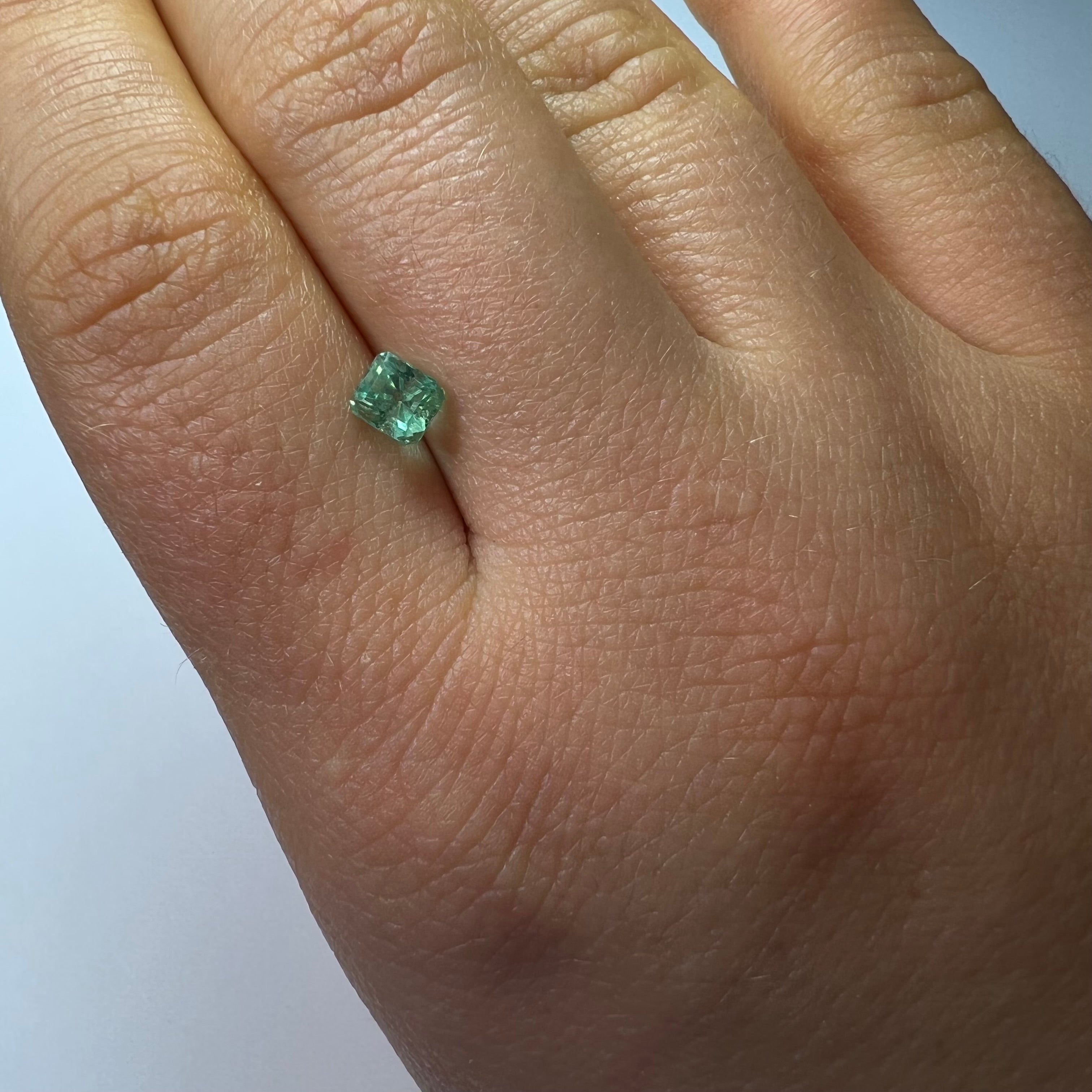 .68CT Loose Colombian Emerald Emerald Cut 5.10x4.35x4.38mm Earth mined Gemstone