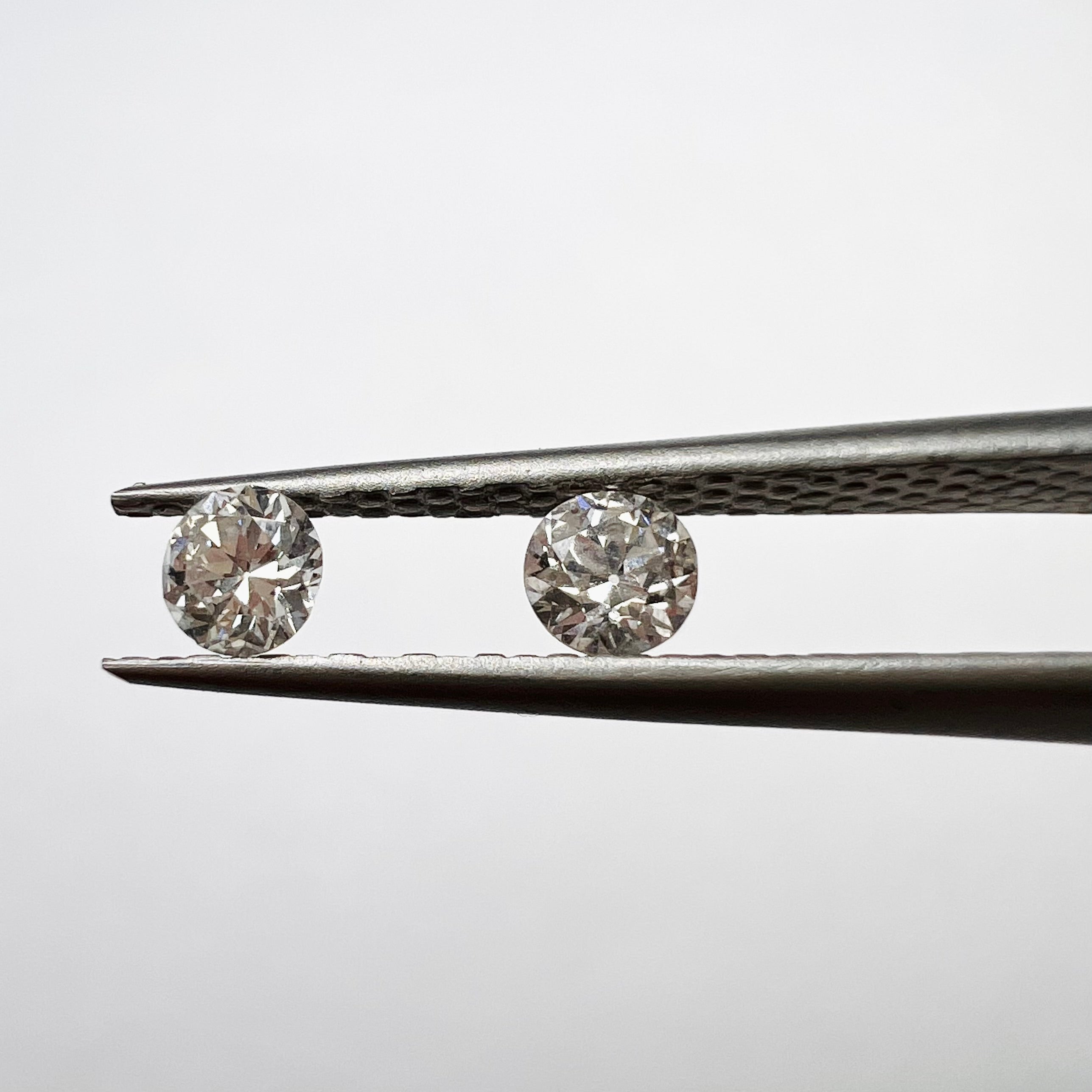 .28CTW Old Mine Cut Diamond Pair H VS2 3.5mm Natural Earth mined