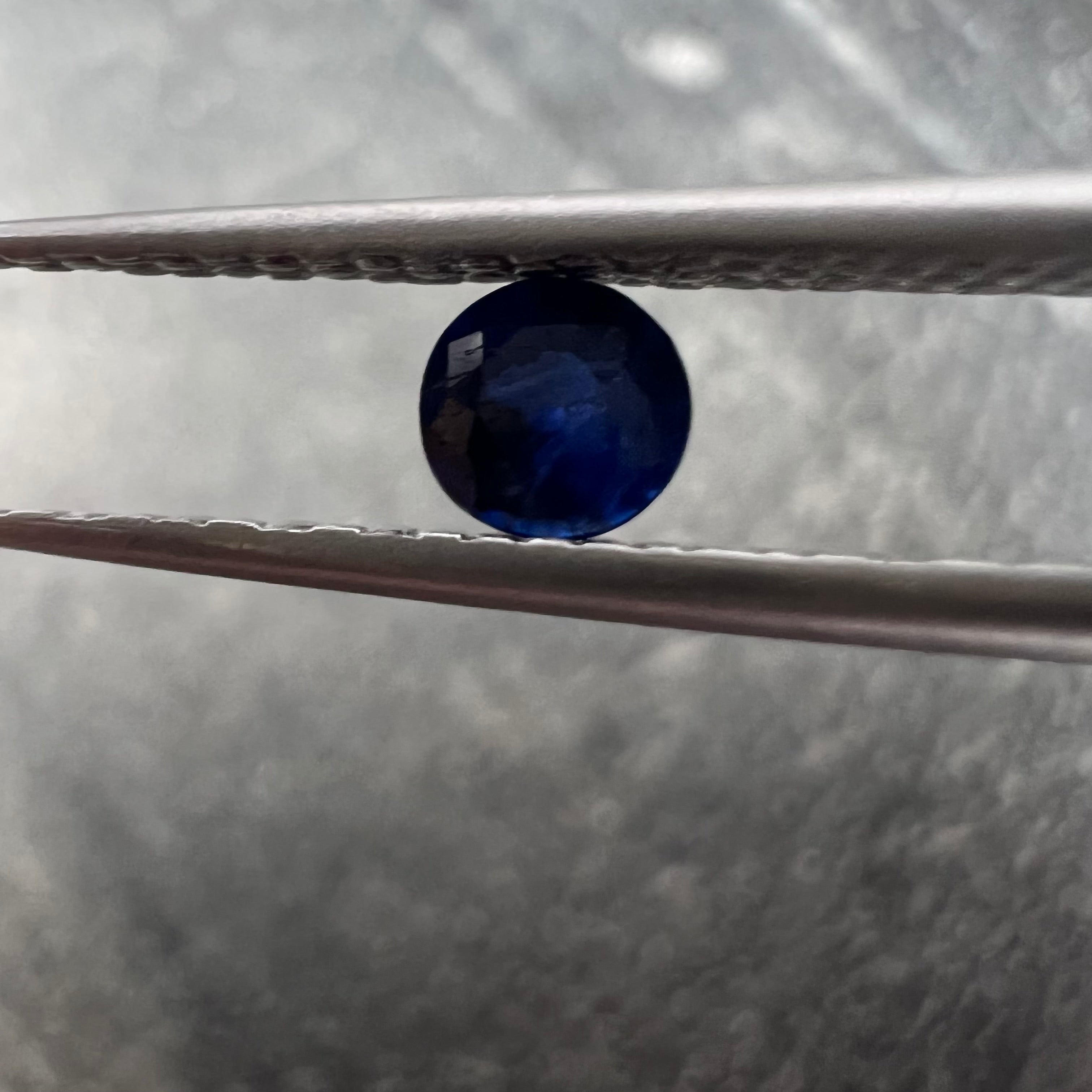 .22CTW Loose Natural Round Sapphire 3.50x2.02mm Earth mined Gemstone