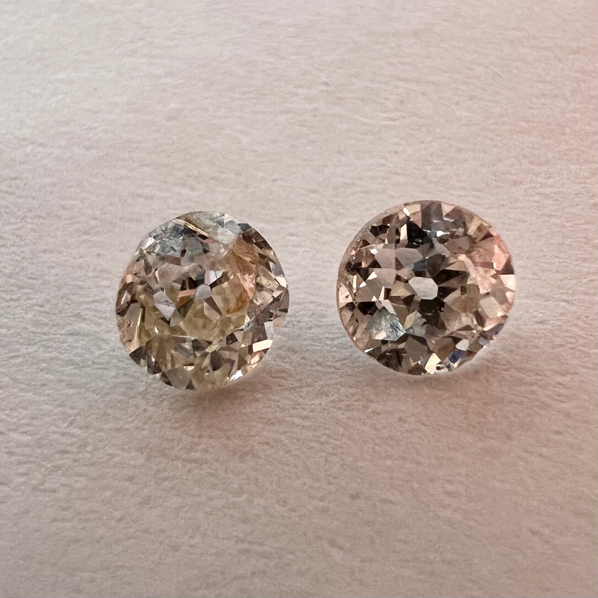 .49ctw Old Mine Cut Diamond I/J SI2/I1 3.75mm Natural Earth mined