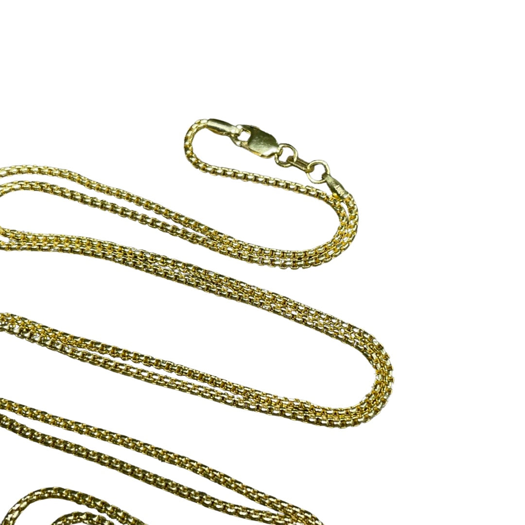 28" 10K Yellow Gold Barrel Chain