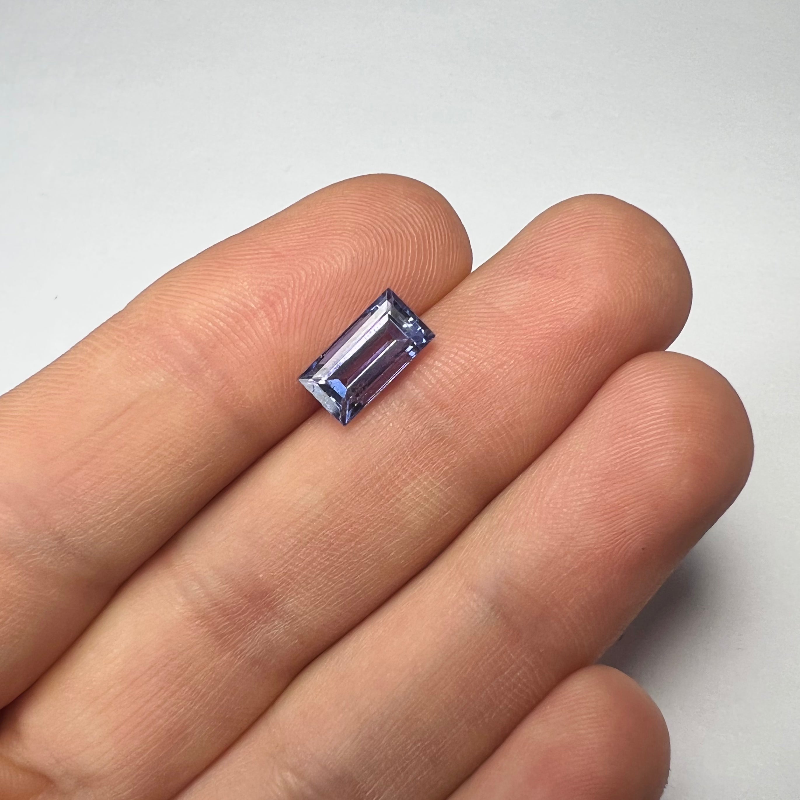 2.44CTW Loose Natural Baguette Cut Tanzanite 9.95x5.21x4.56mm Earth mined Gemstone