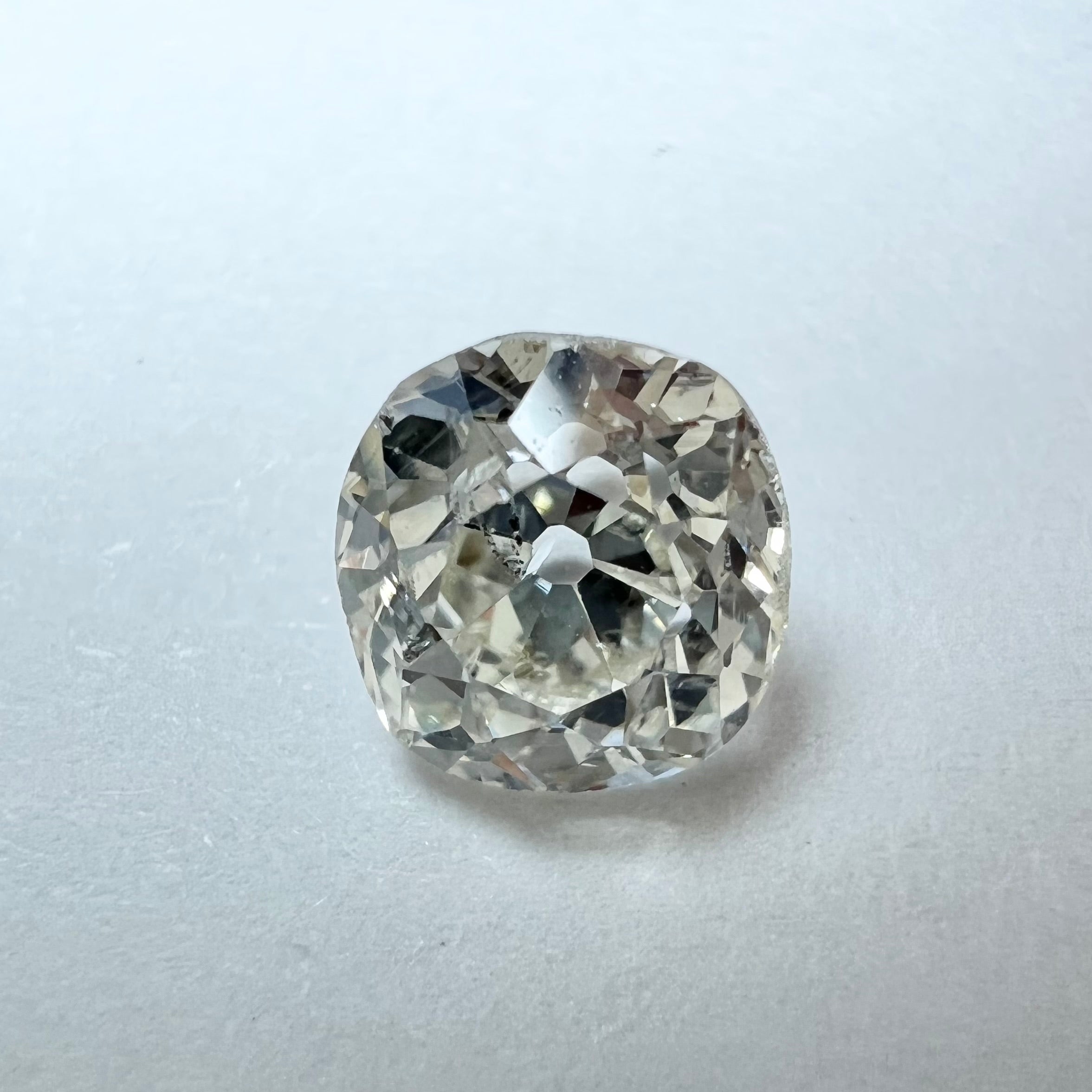 1.07CT Old Mine Brilliant Cut Diamond L SI2 6.07x5.96x4.04mm Natural Earth mined