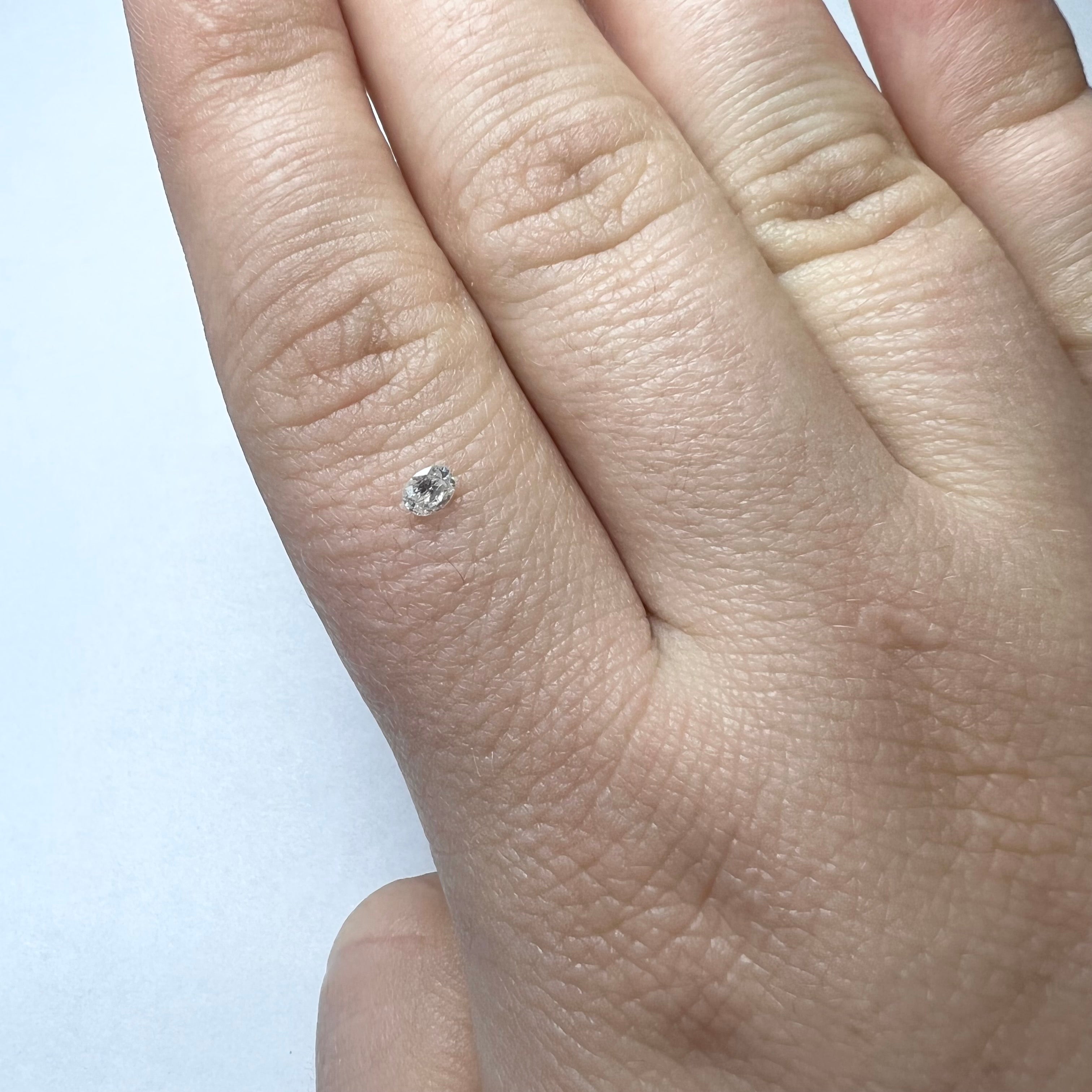 .12CT Oval Diamond H SI2 3.47x2.89x1.63mm Natural Earth mined