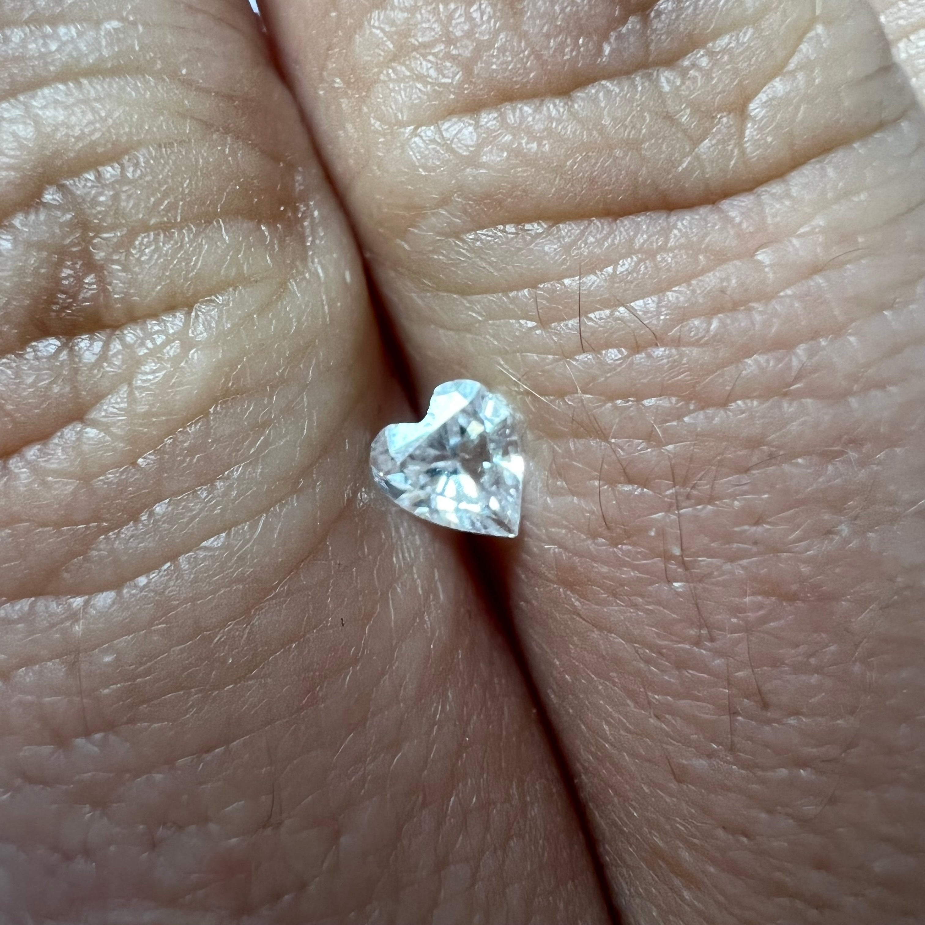 .30CT Heart Shape Diamond H I1 4.87x4.40x2.18mm Natural Earth mined