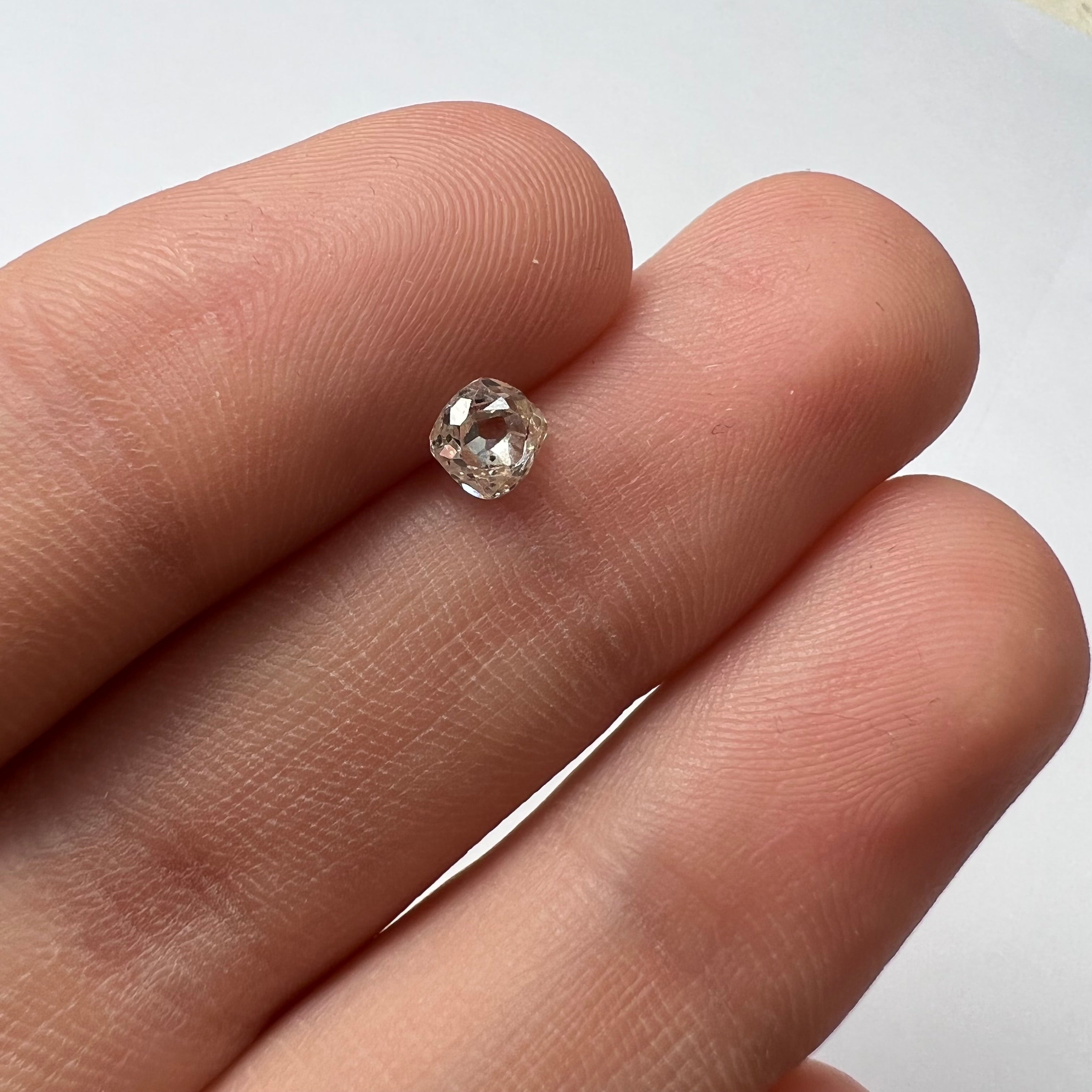.43 CT Old Mine Cut Diamond K I1 4.34x4.51x2.37mm Natural Earth mined
