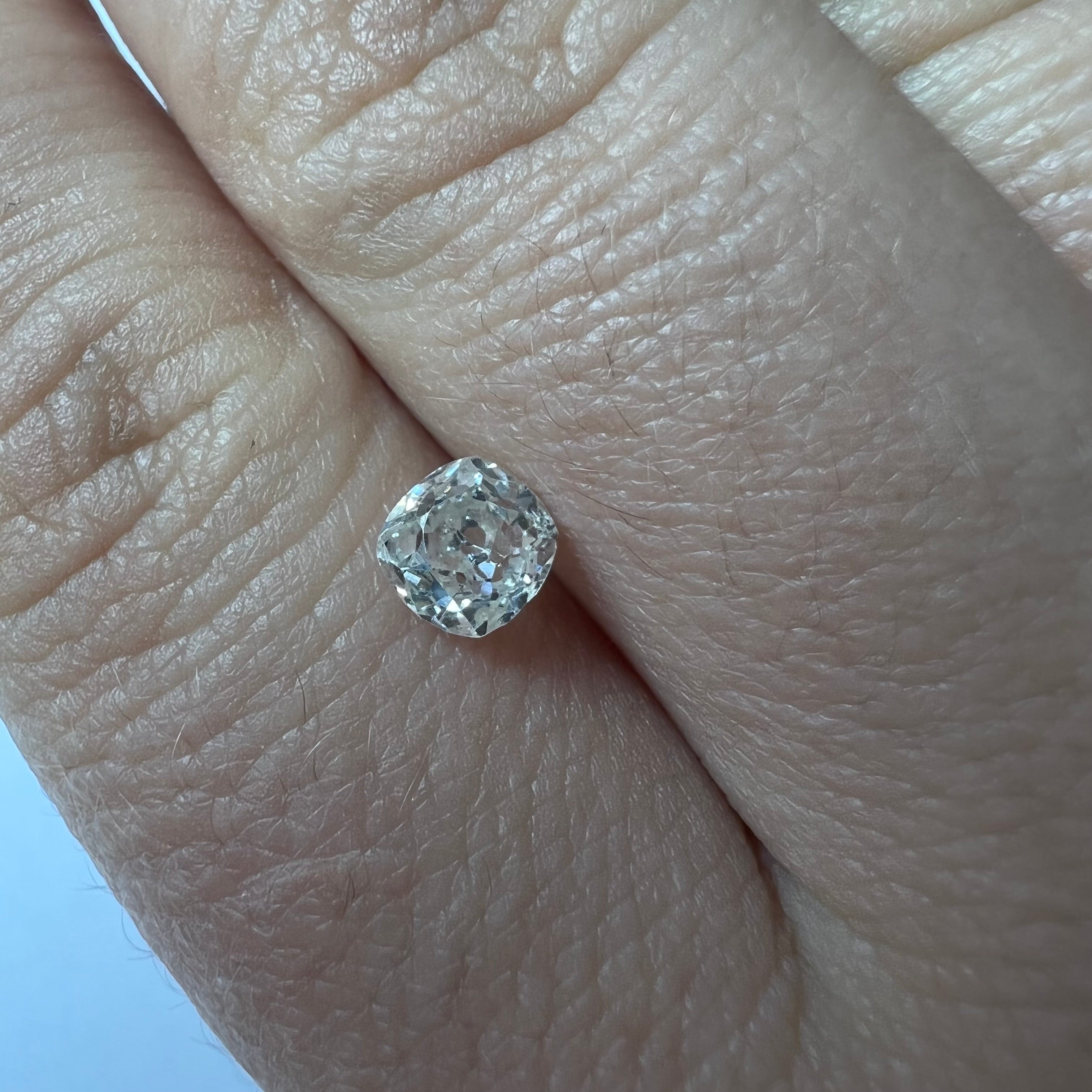 .78CT Old Mine Cut Diamond K I1 5.18x5.36x3.49mm Natural Earth mined