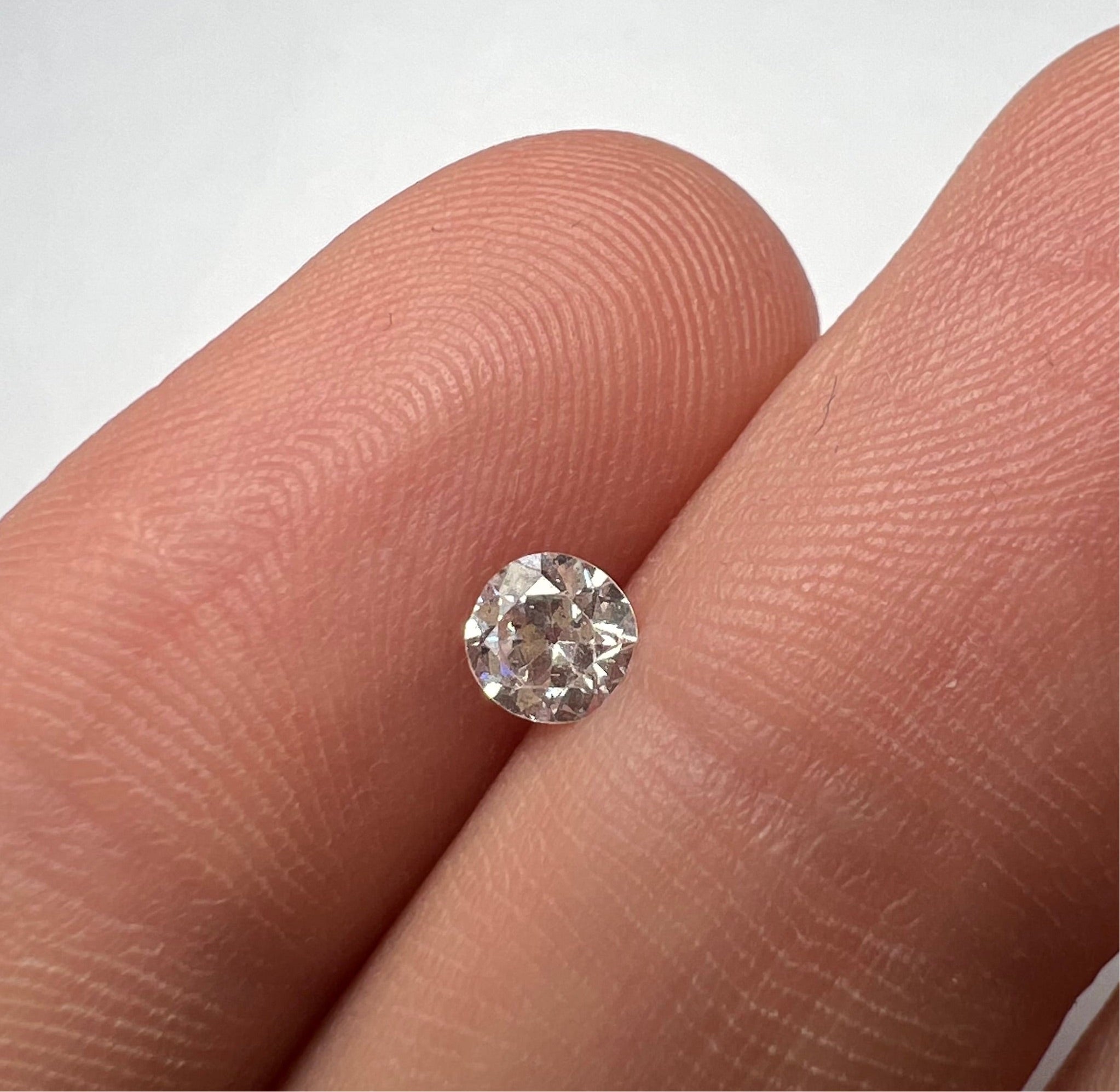 .32CT Old Mine Cut Diamond F SI2 4.41x2.57mm Natural Earth mined