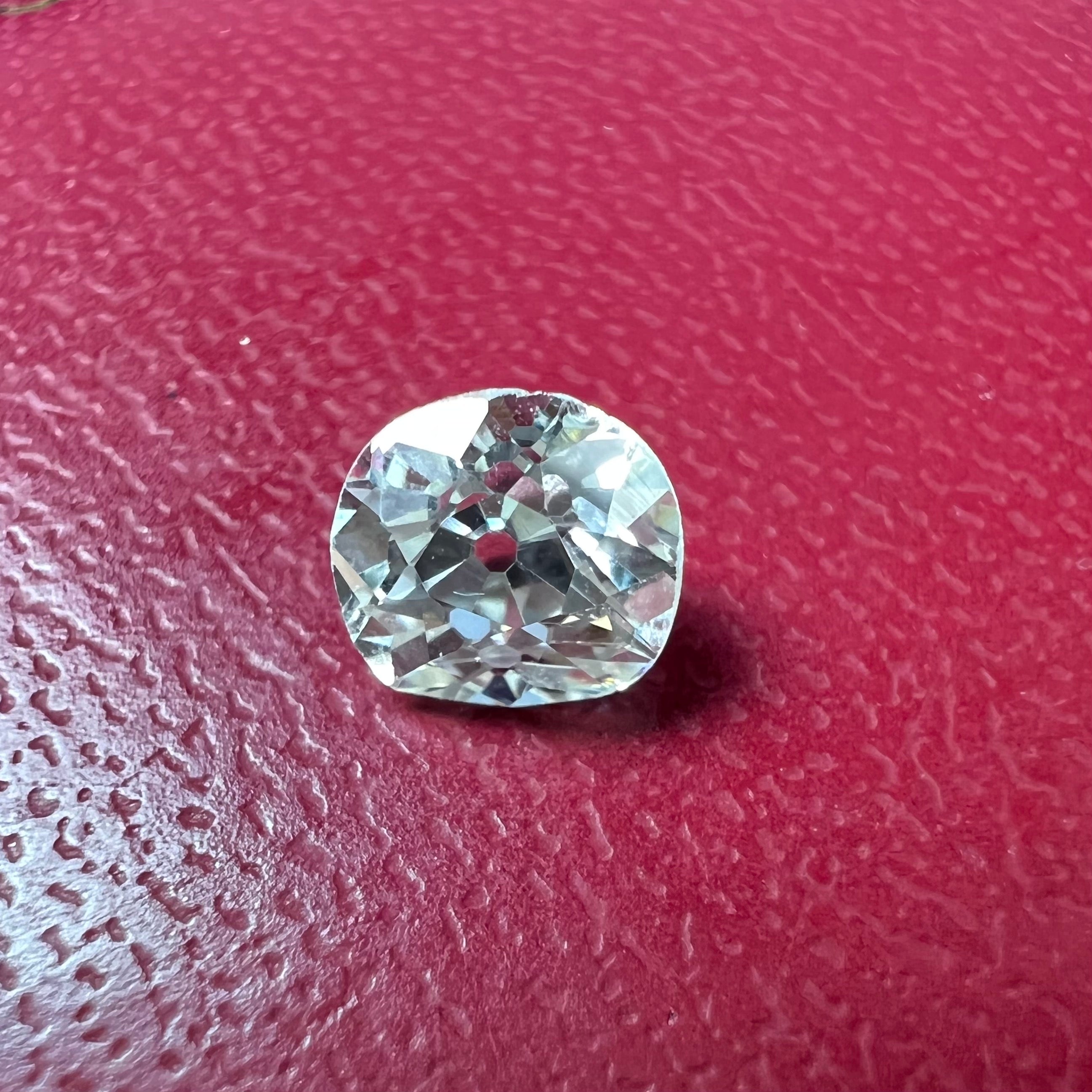 .74CT Old Mine Brilliant Cut Diamond K SI1 5.69x5.21x3.82mm Natural Earth mined