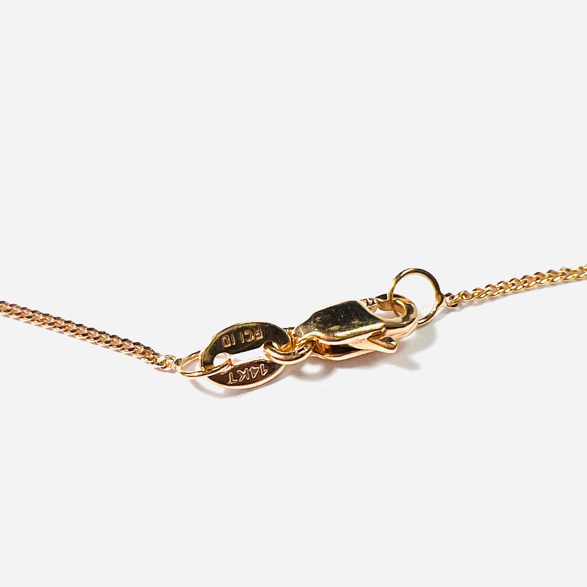 Moonstone 18" 14K Rose Gold Necklace