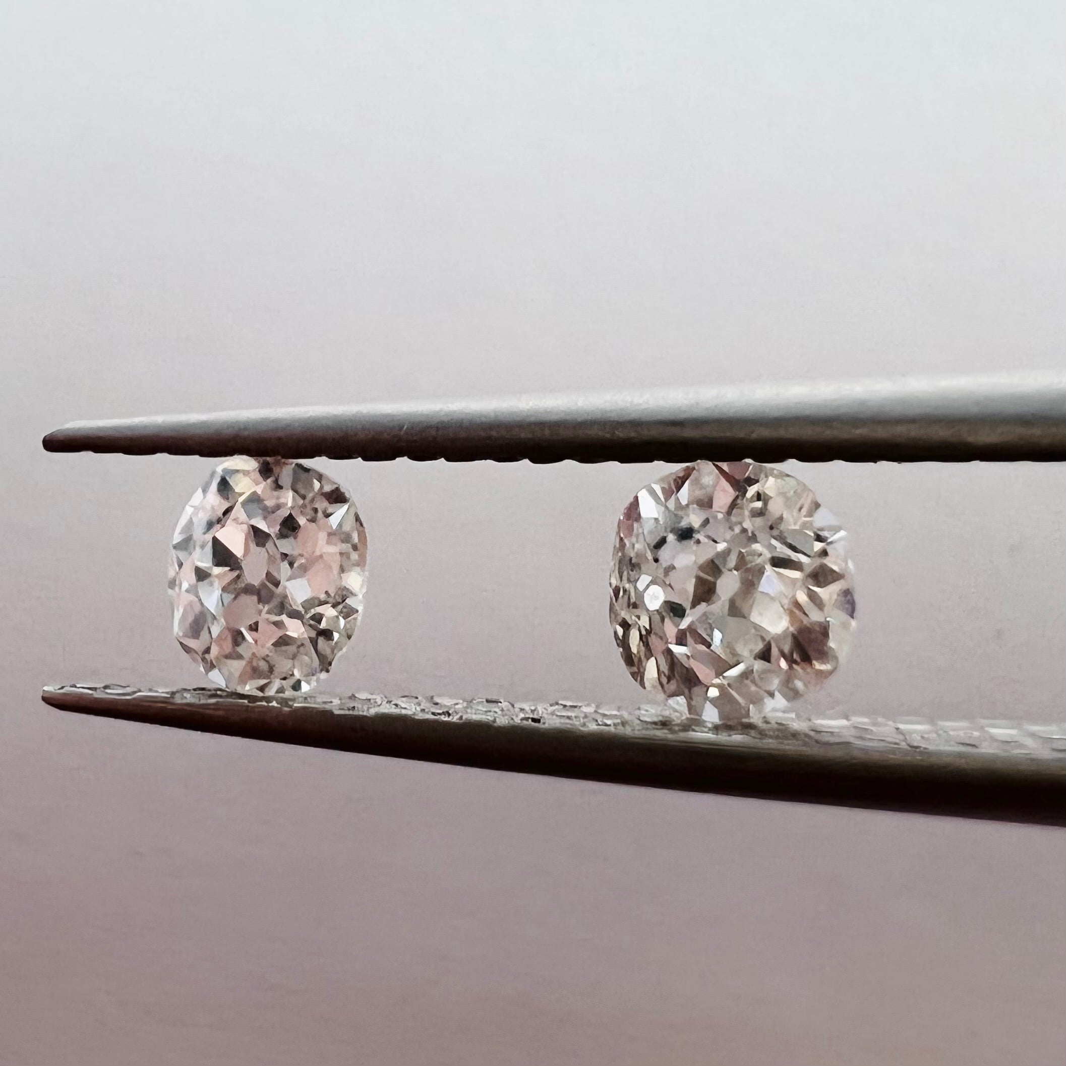 .55ctw Old Mine Cut Diamond J/K VS2 4.5mm Natural Earth mined