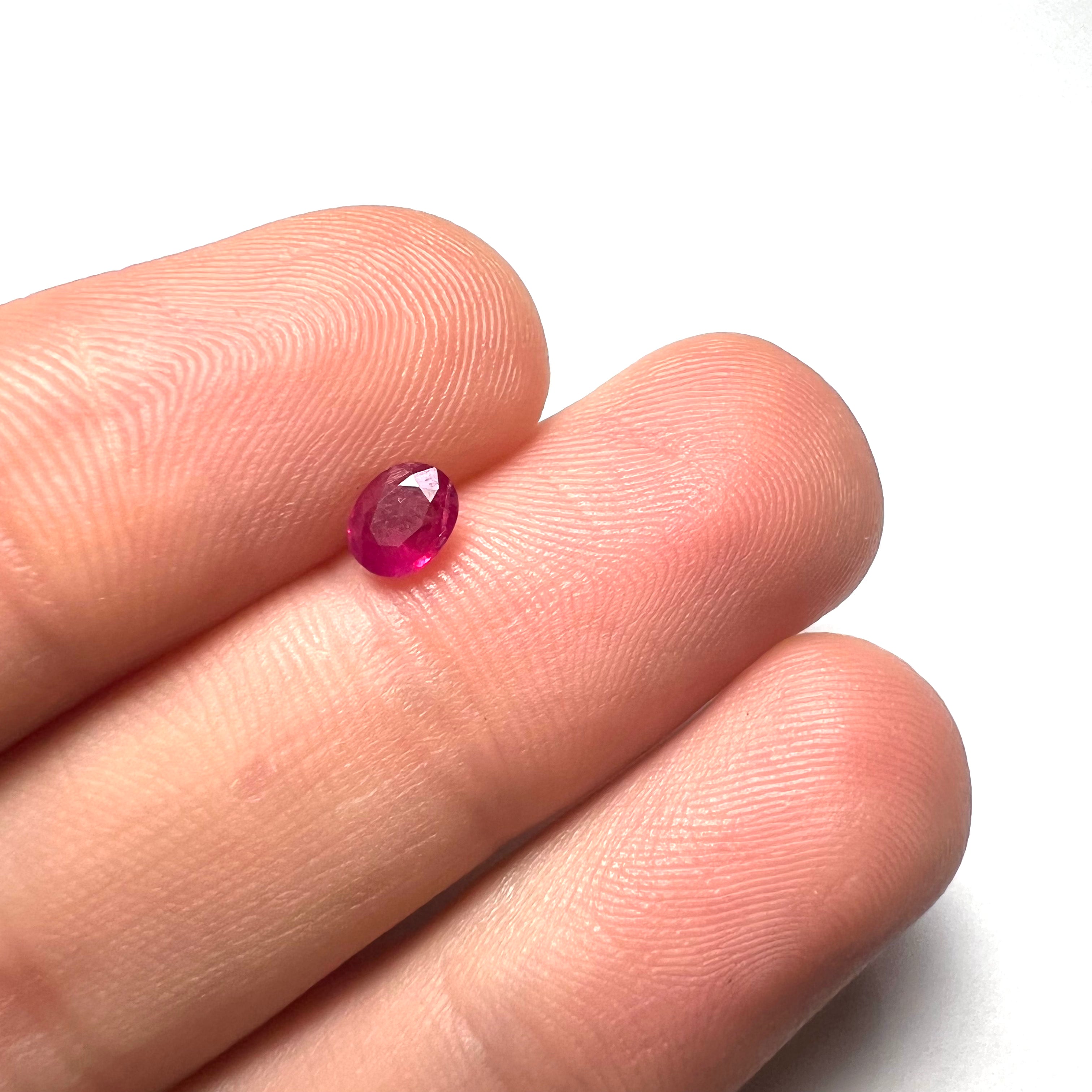 .45CT Loose Natural Oval Ruby 5x4x2mm Earth mined Gemstone