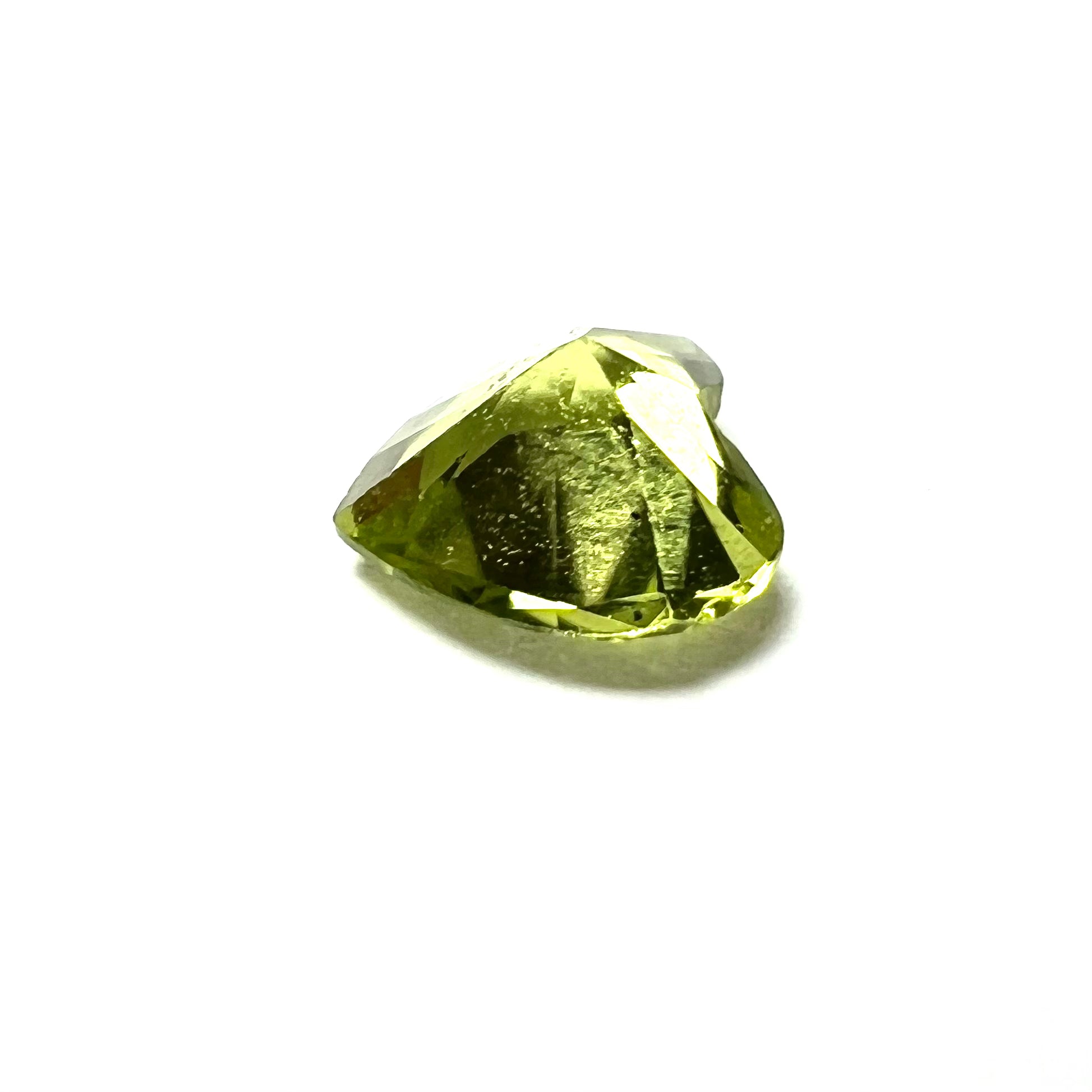 .39CT Loose Natural Heart Cut Peridot 5x3mm Earth mined Gemstone