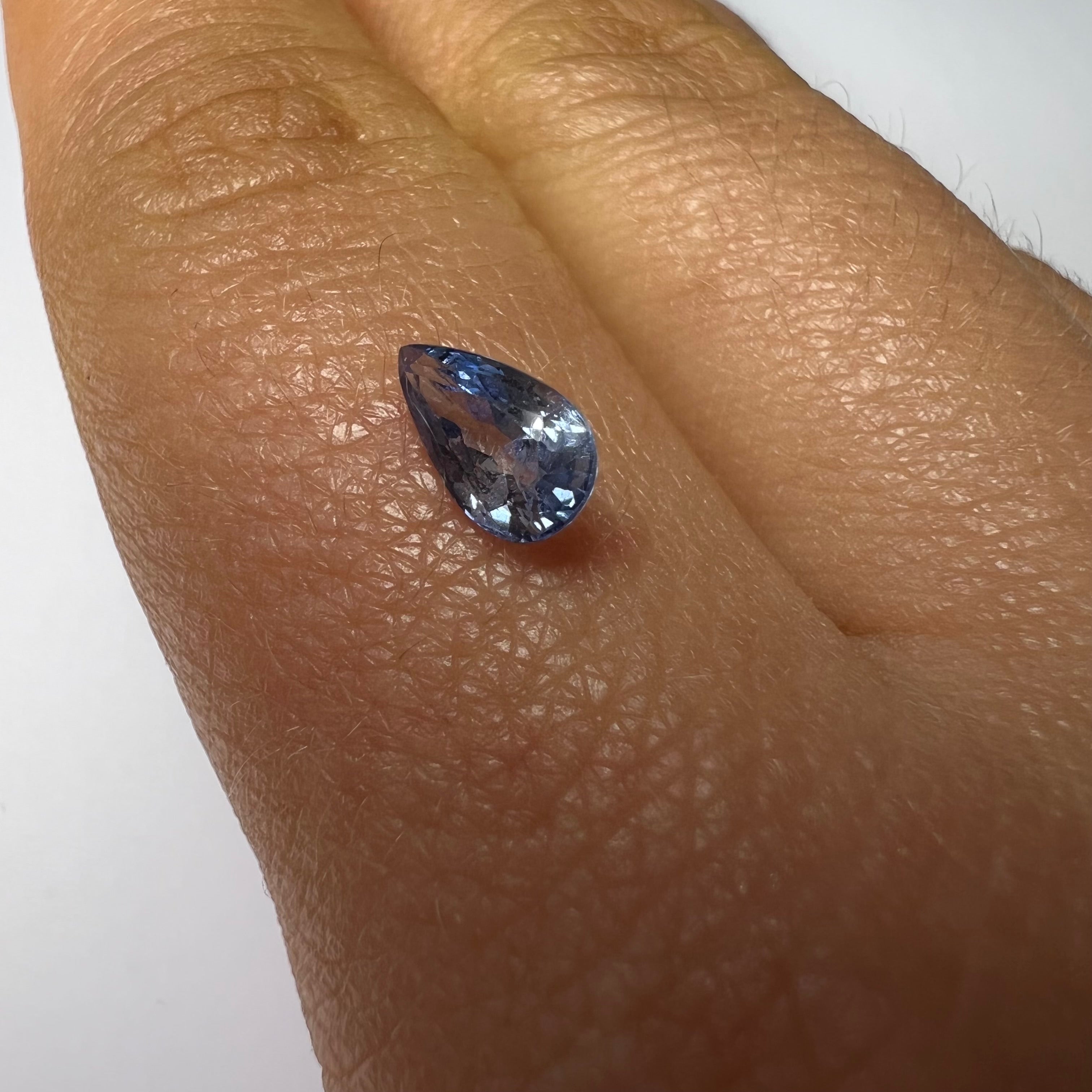 .91CTW Loose Natural Pear Sapphire 7.90x4.53x3.12mm Earth mined Gemstone