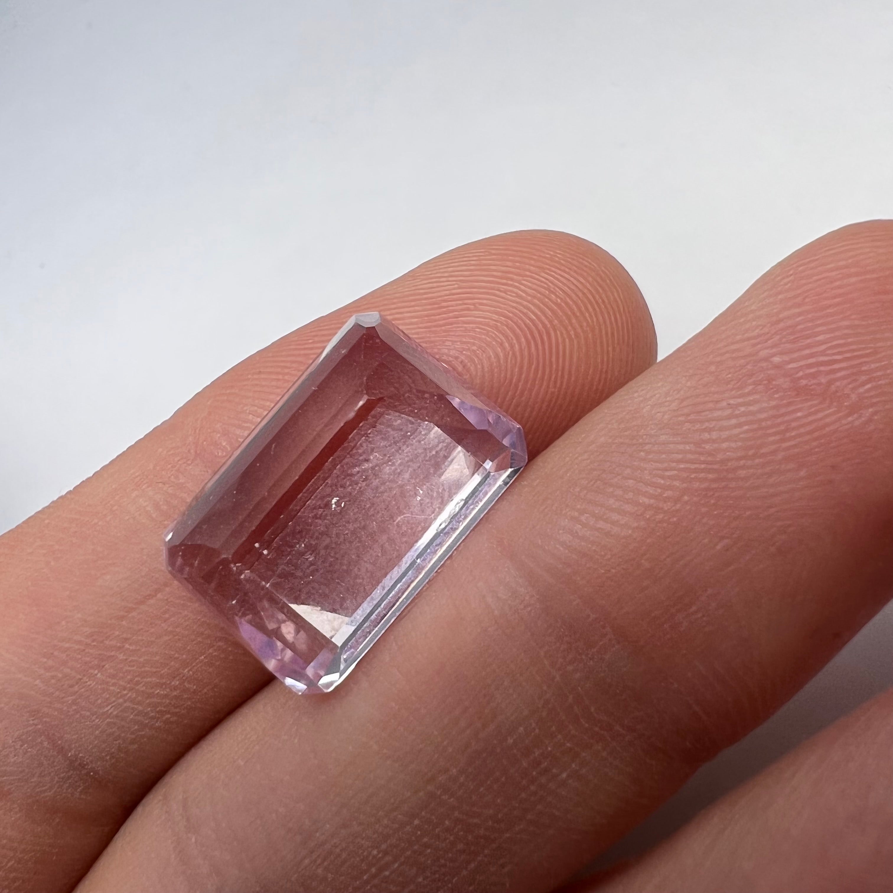 15.75CTW Natural Emerald Cut Kunzite 17.06x12.22mm Earth mined Gemstone