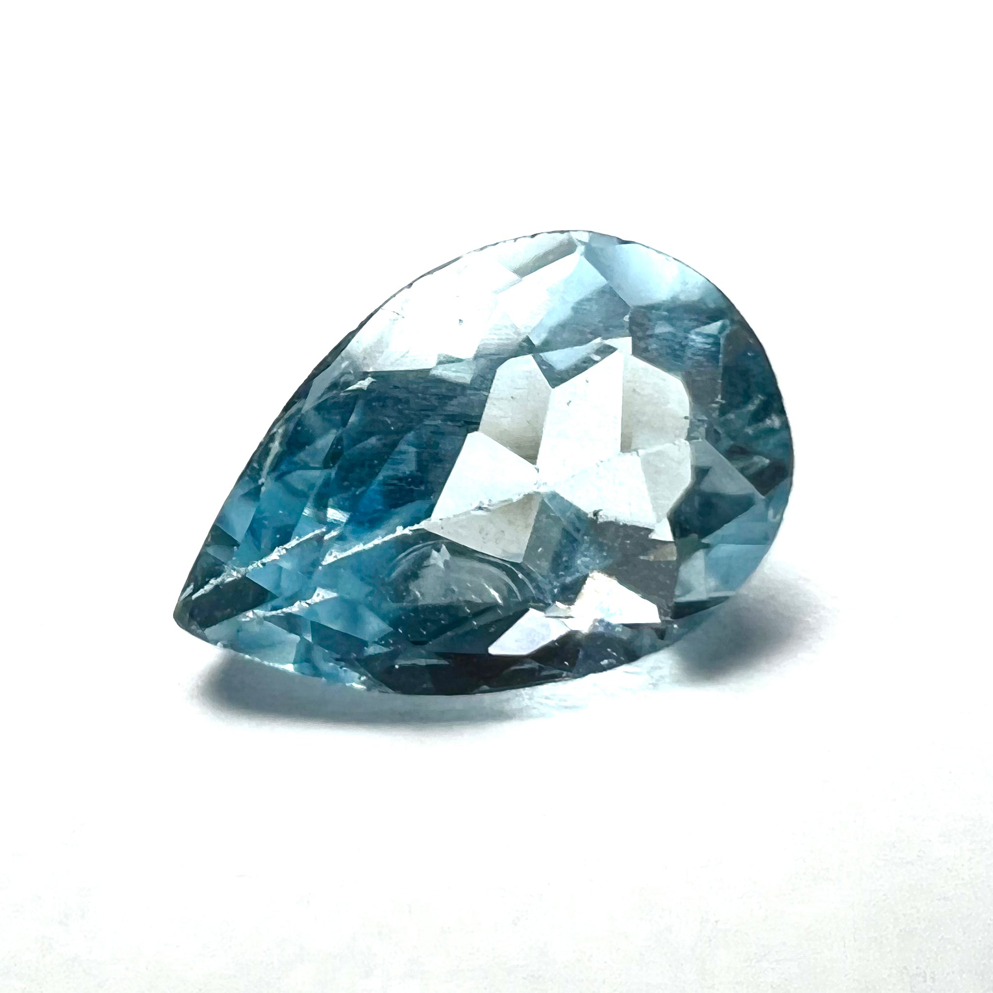 1.08CTW Loose Natural Aquamarine 9x6x4mm Earth mined Gemstone