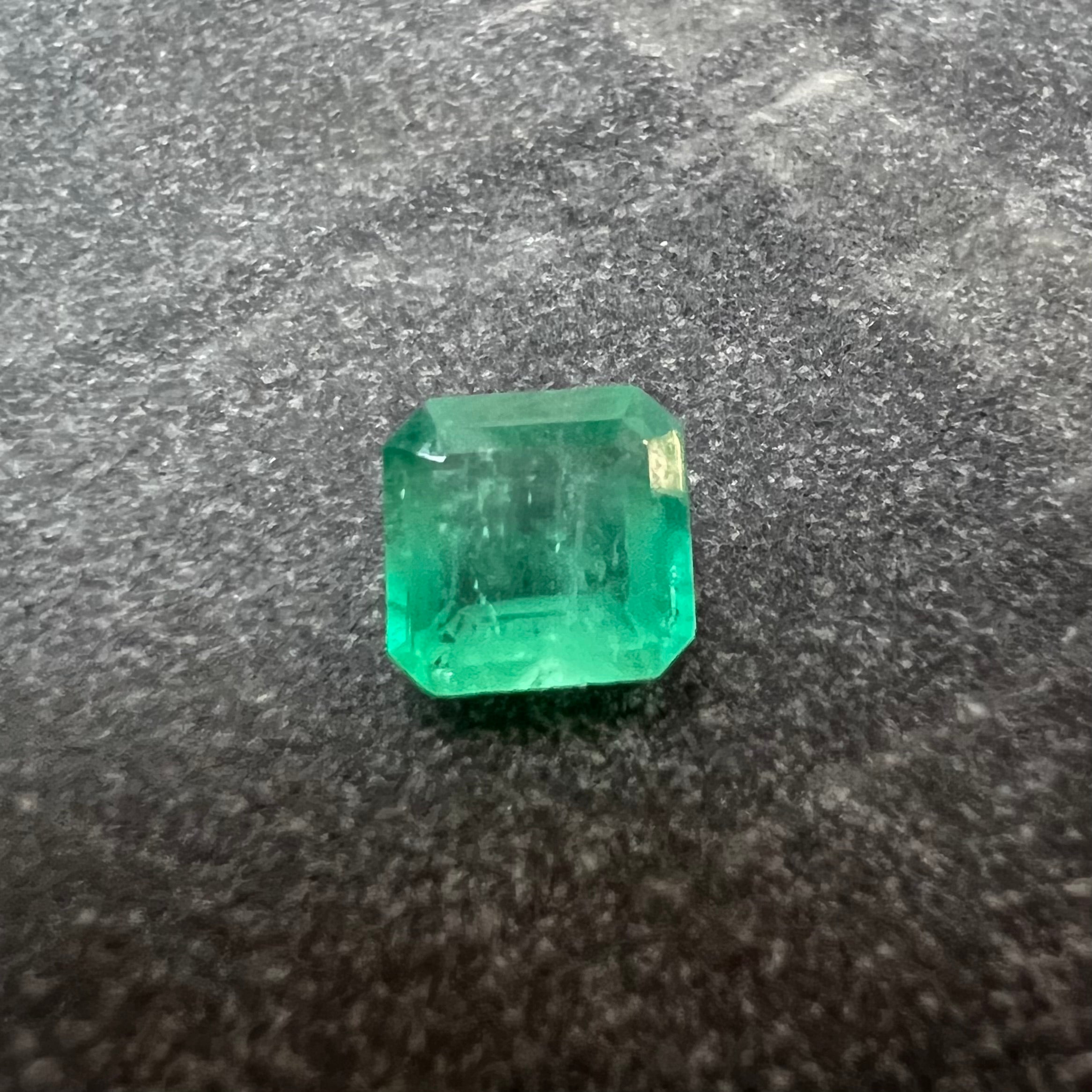 1.16CT Natural Colombian Emerald Loose Square Shape 7x7mm