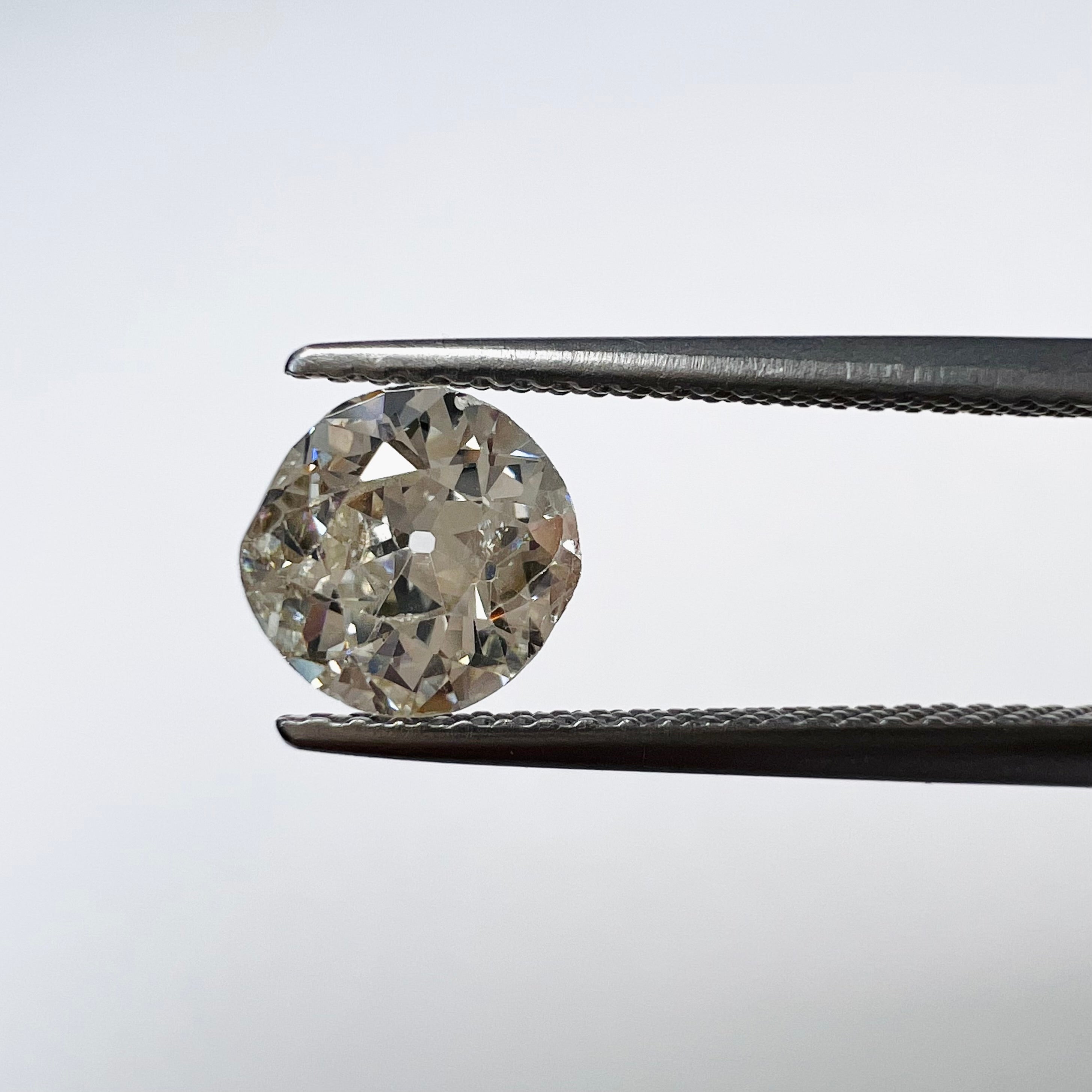1.21CT Old European Cut Diamond L I2 6.66x7.09x3.95mm Natural Earth mined