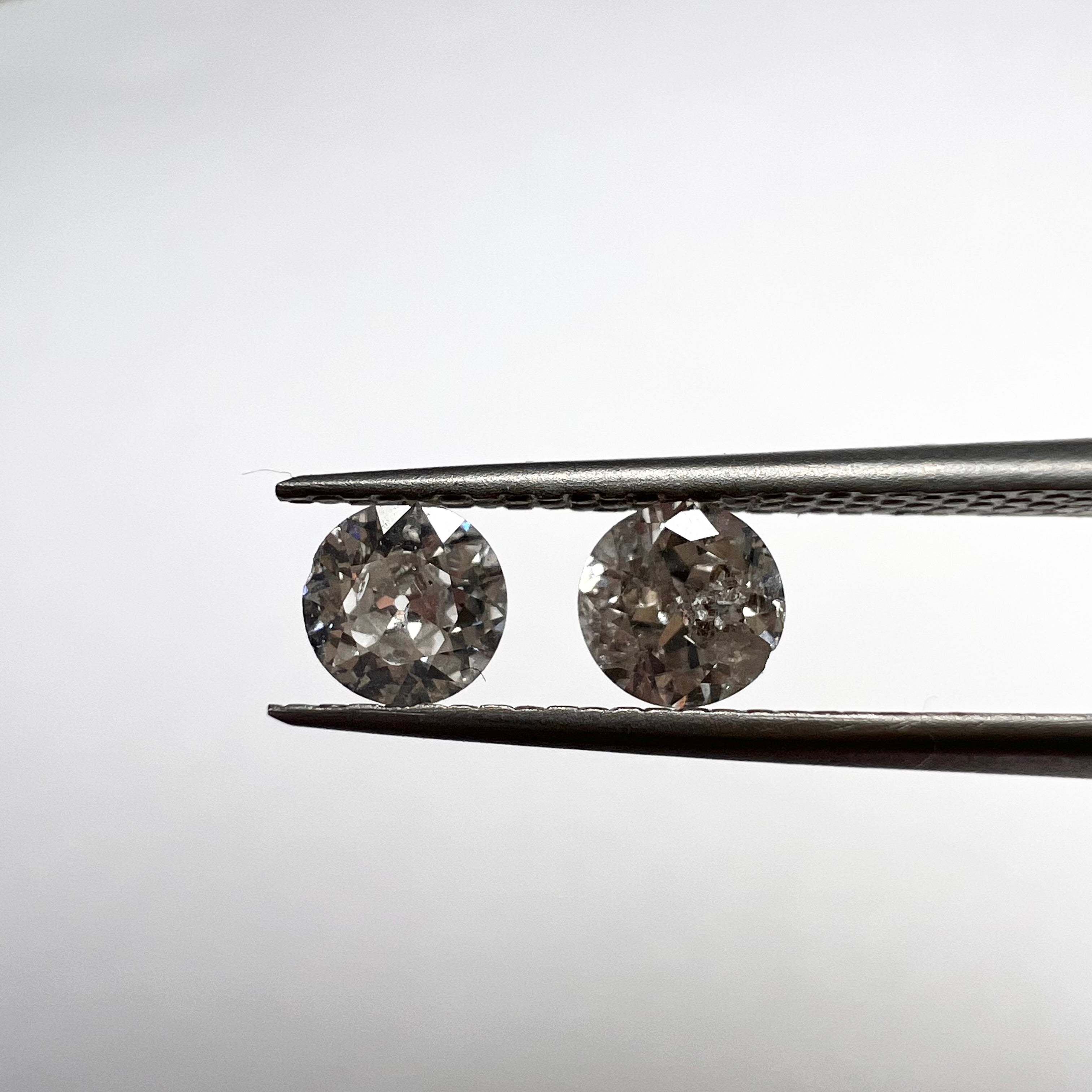 .58CTW Old Mine Cut Diamond J Color I1 4.30mm Natural Earth mined