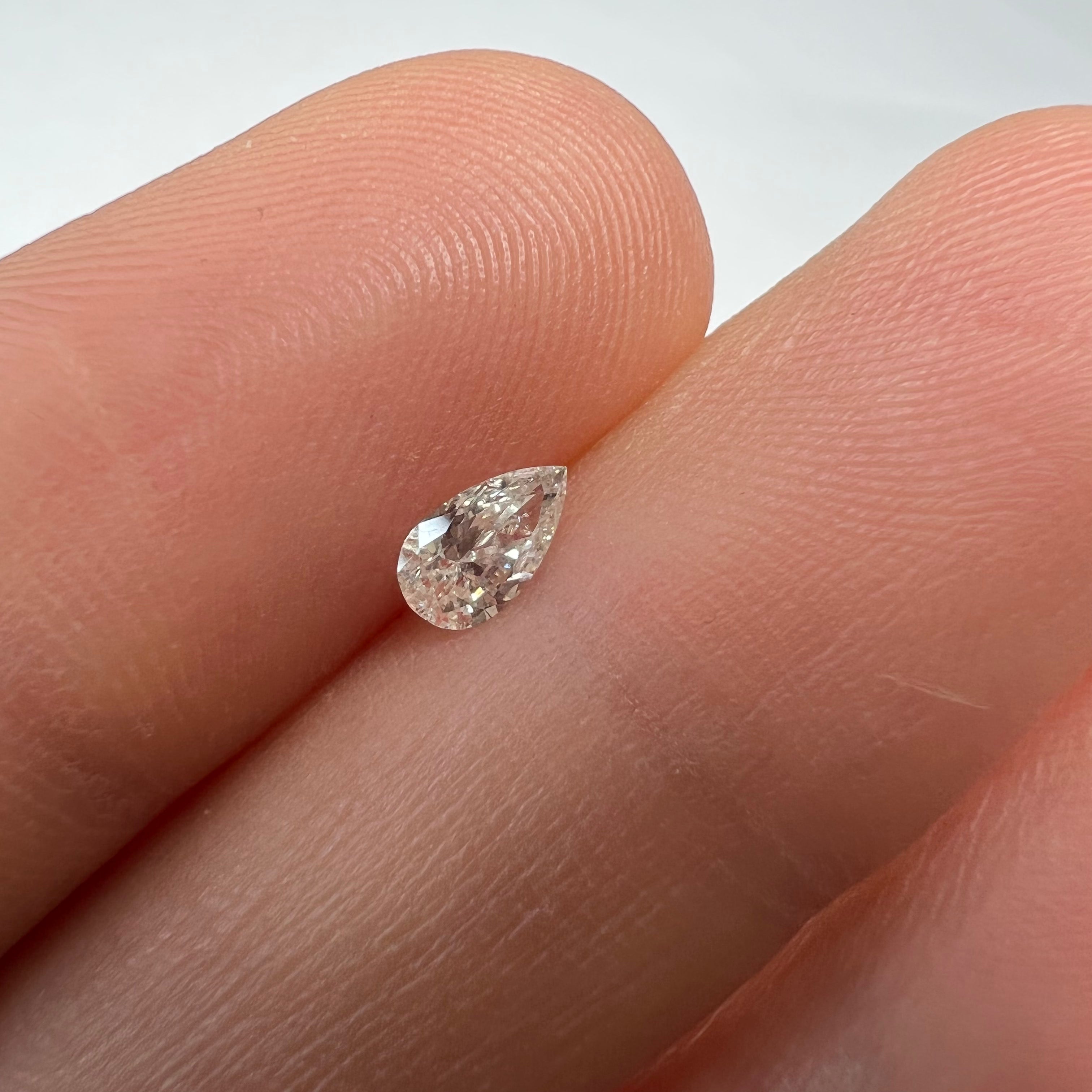 .31CT Pear Brilliant Diamond J I1 5.96x3.44x2.03mm Natural Earth mined