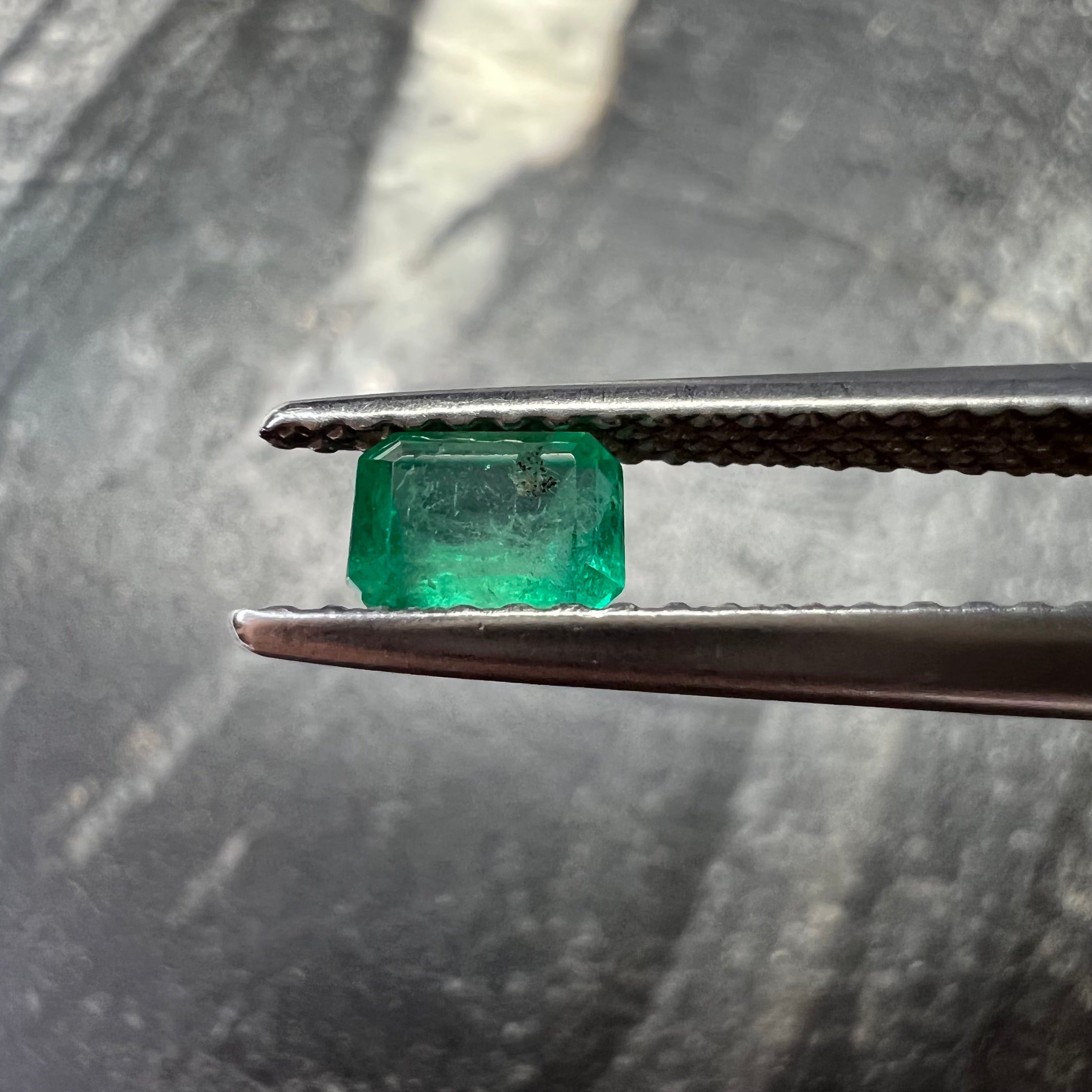 .27CT Loose Colombian Emerald Emerald Cut 4.64x3.39x2.23mm Earth mined Gemstone