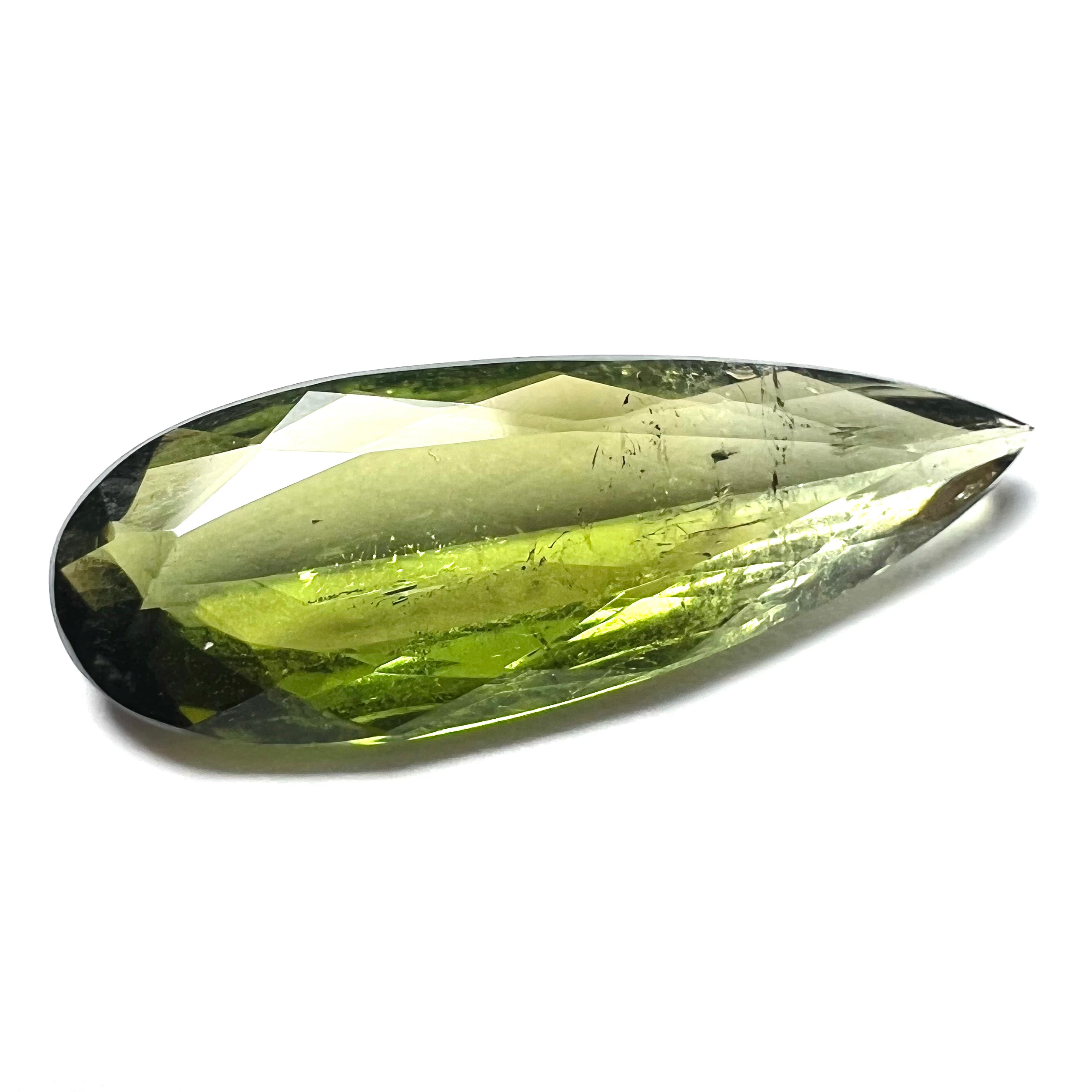3.5CTW Natural Pear Cut Tourmaline 20x7x4mm Earth mined Gemstone