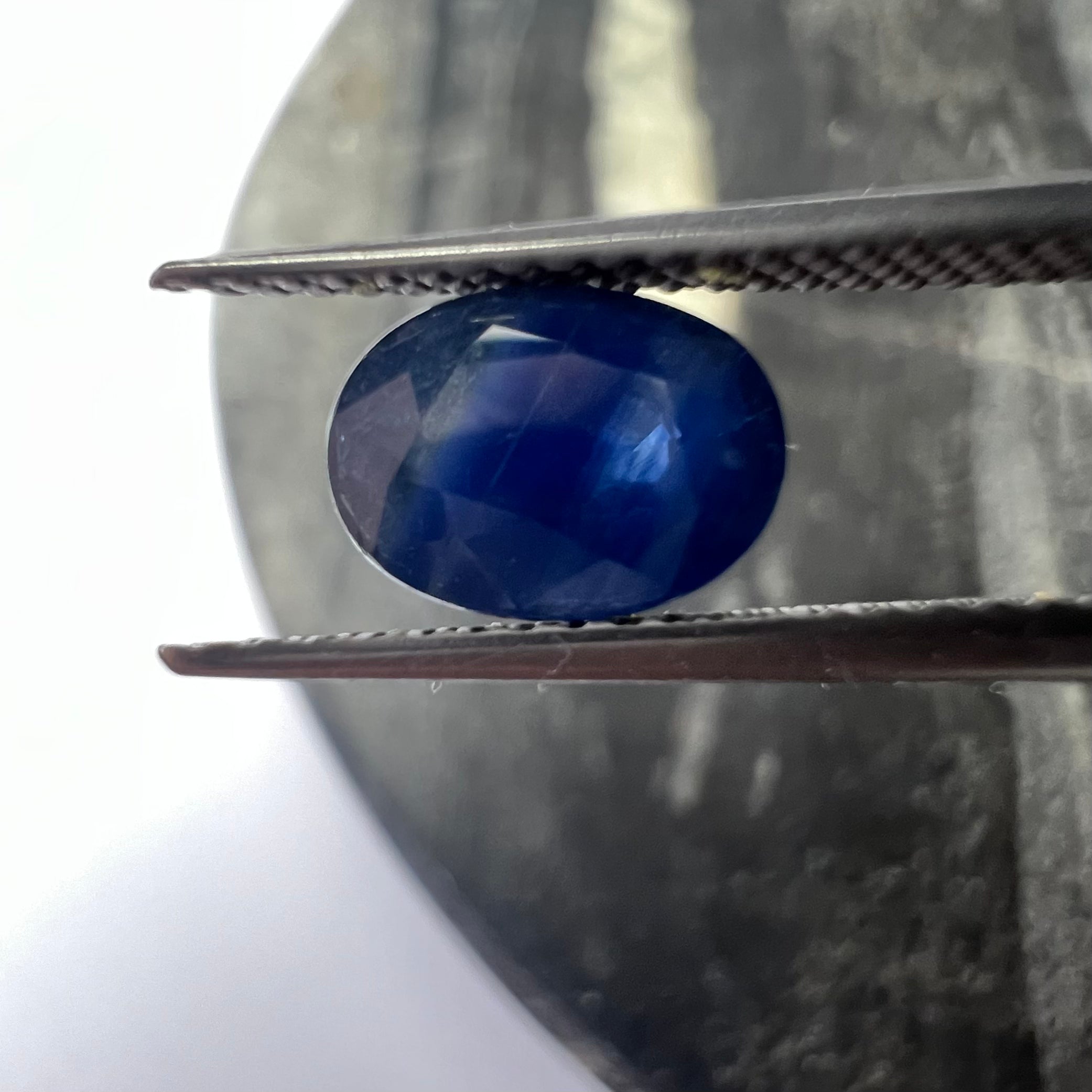 1.64CTW Loose Blue Sapphire 7.9x6x4.2mm Earth mined Gemstone