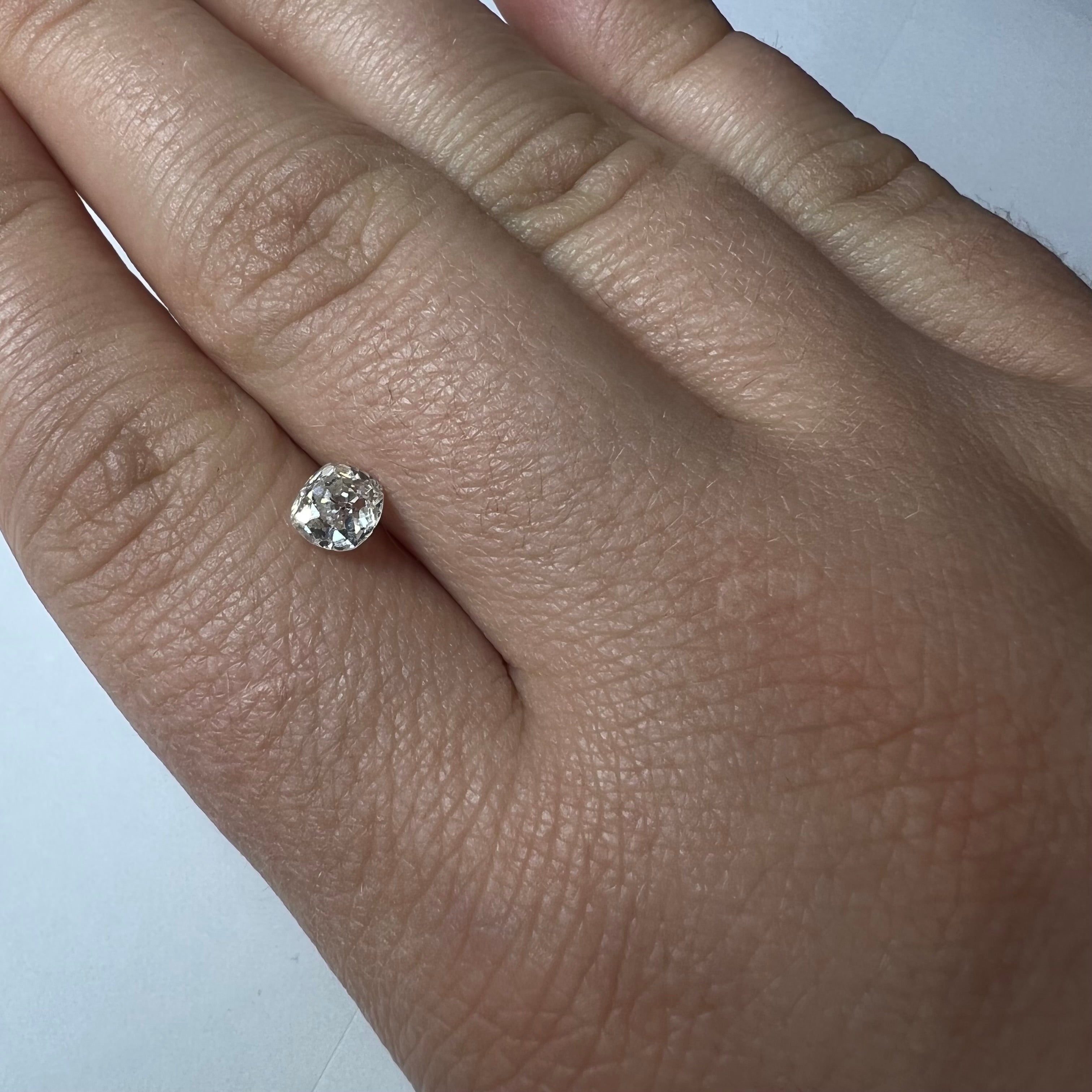 .78CT Old Mine Cut Diamond K I1 5.18x5.36x3.49mm Natural Earth mined