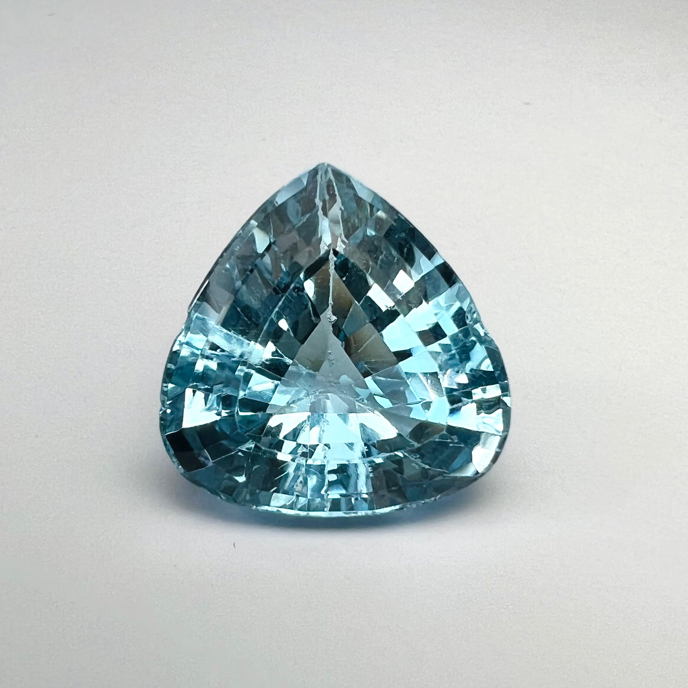 14.75CTW Loose Natural Trillion Cut Topaz 15.5x9.1mm Earth mined Gemstone