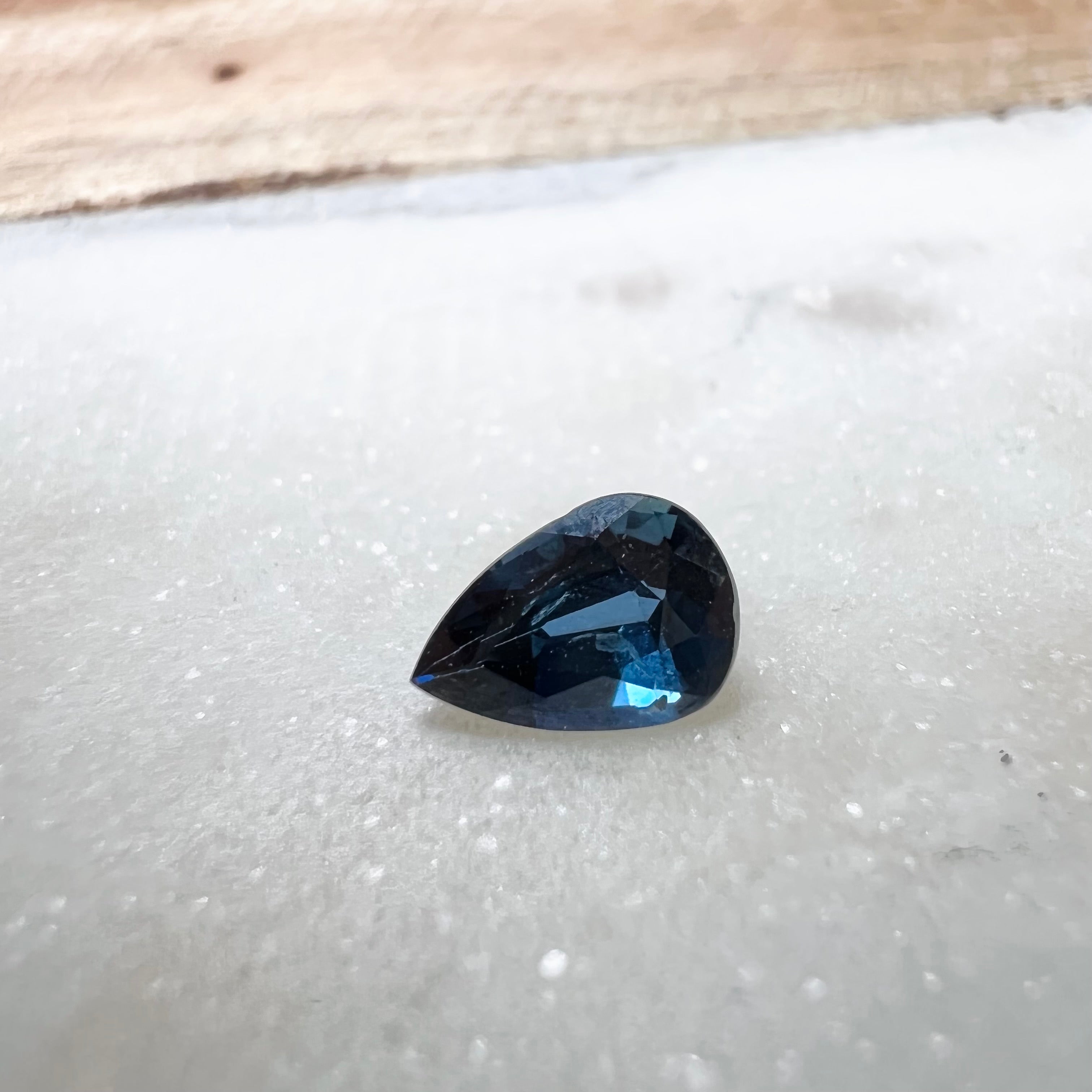 .78CT Loose Natural Pear Sapphire 6.7x4.68x3.26mm Earth mined Gemstone