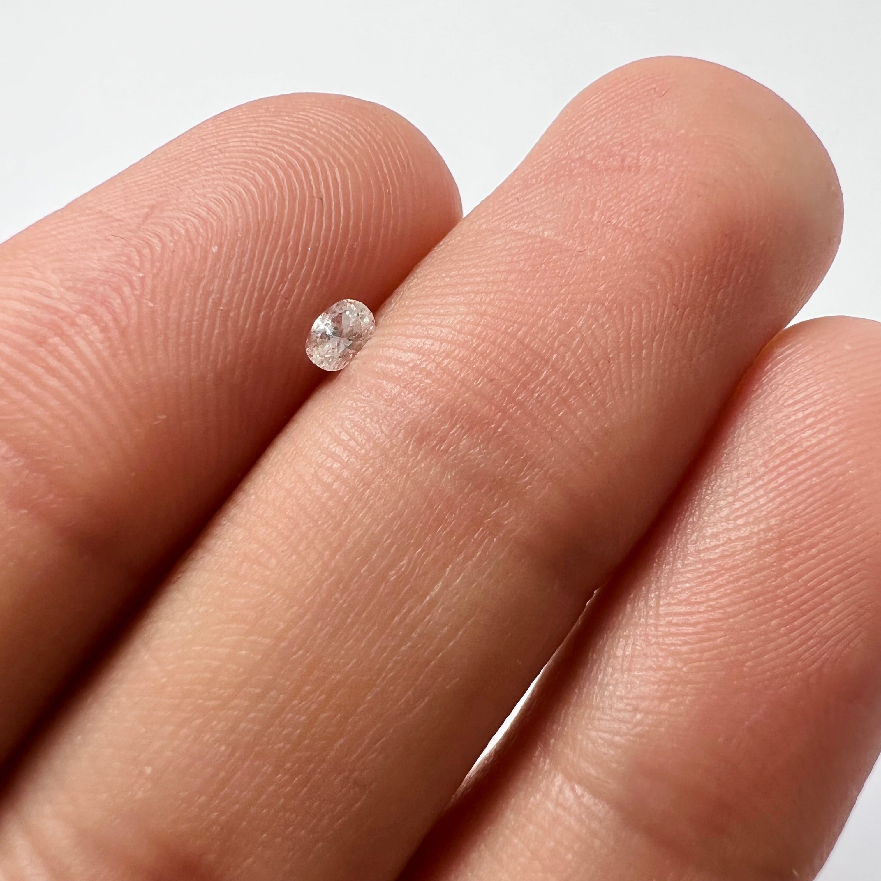 .09CT Oval Diamond H VS2 3.41x2.41x1.54mm Natural Earth mine
